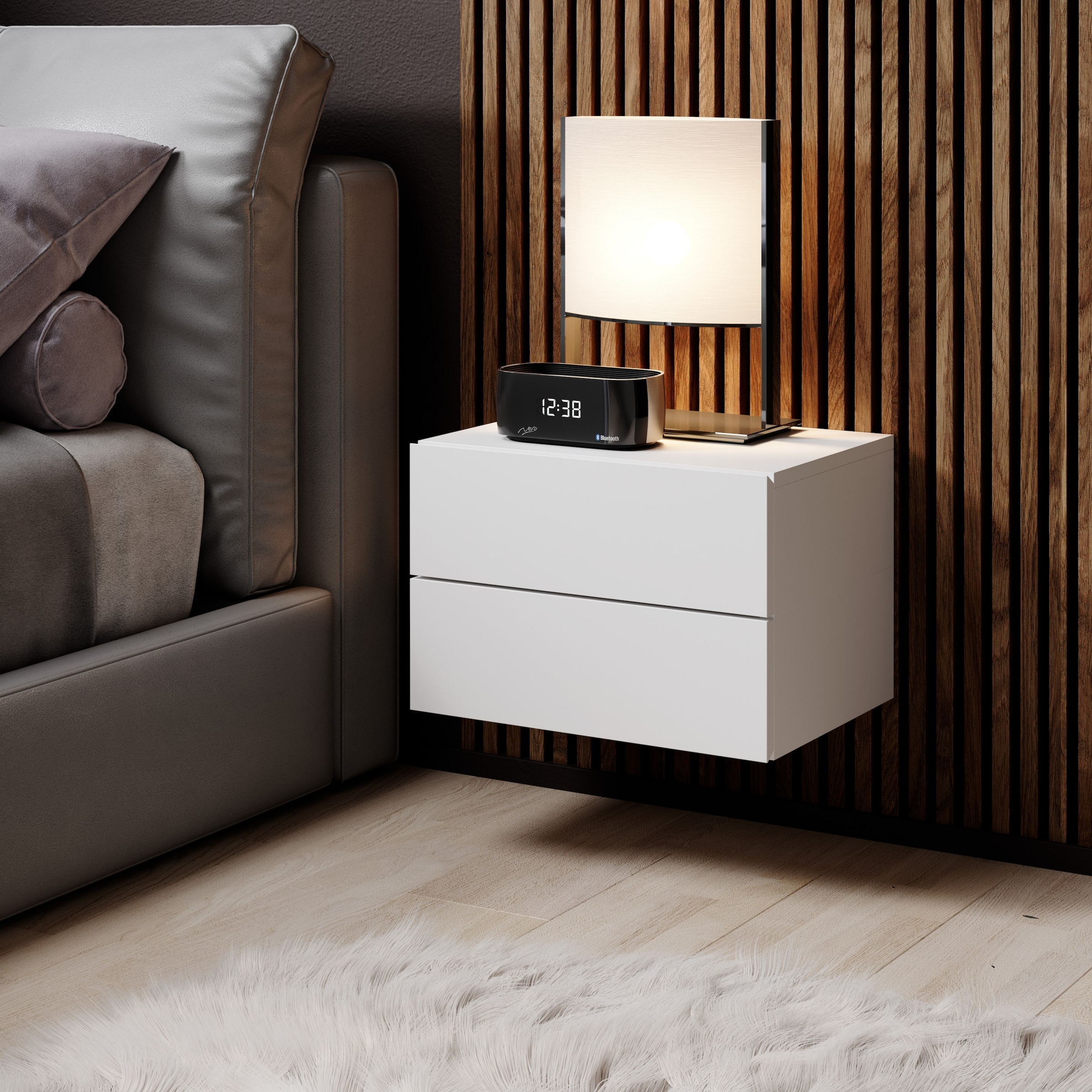 Schlafkontor Nachtkommode »Cabo Kommode, Nachtkästchen, Nachtschränkchen, Nako« hängend, Wandmontage