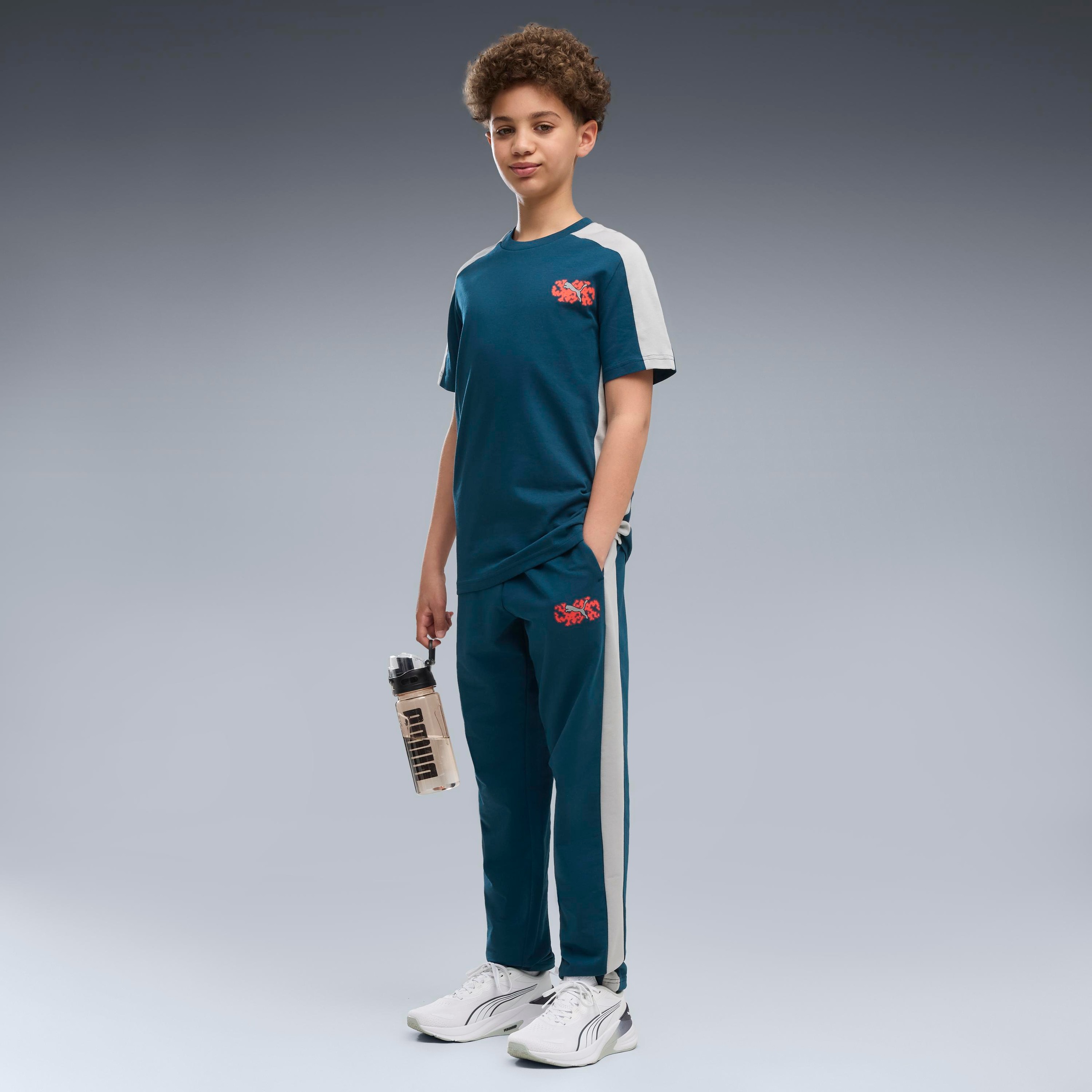 PUMA T-Shirt »ACTIVE SPORTS SMALL GRAPHIC TEE B« Regular Fit, kurze Ärmel, sportlicher Stil, für Jugendliche