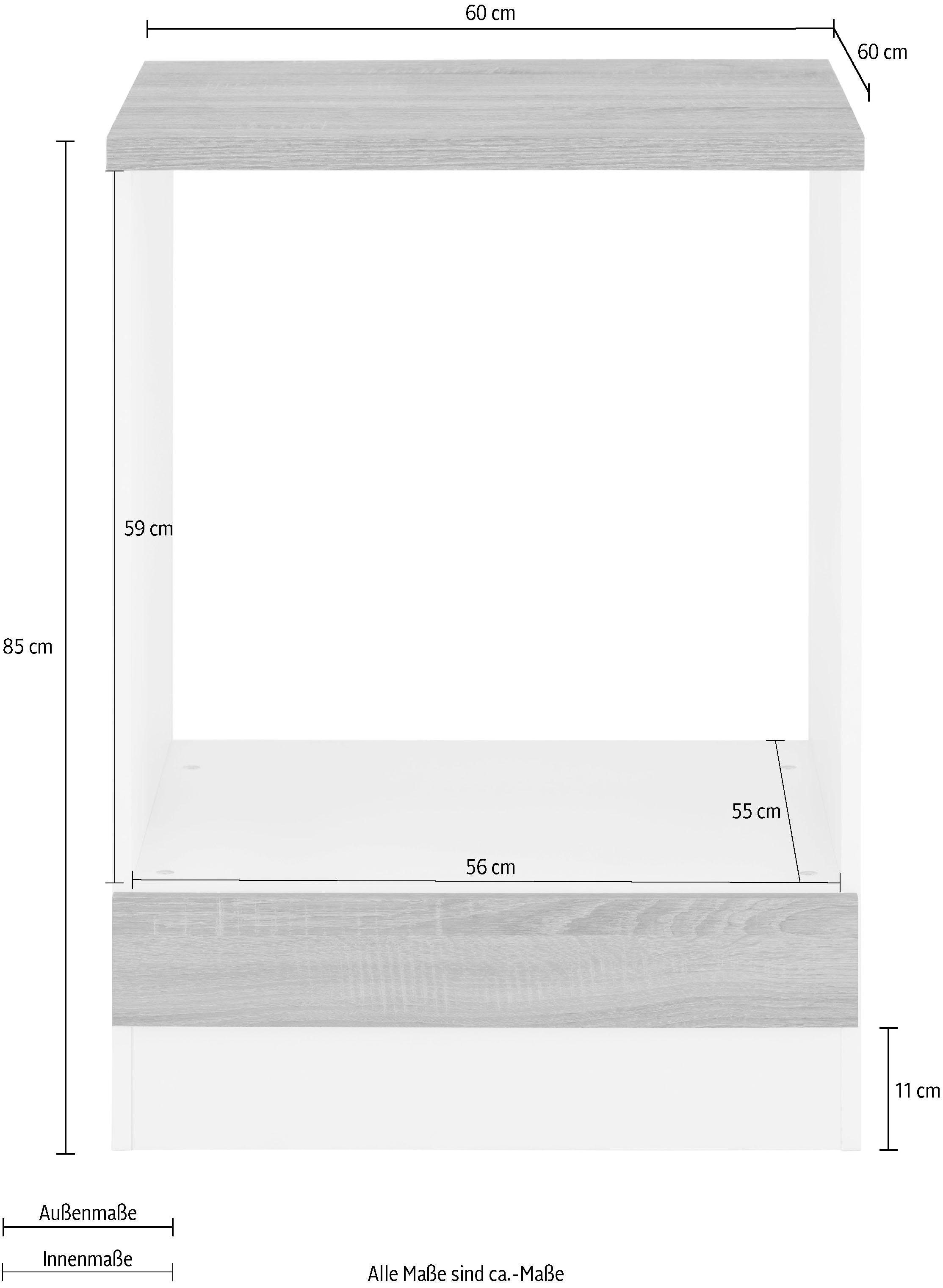 KOCHSTATION Armoire encastrée pour cuisinière »KS-Gera« largeur 60 cm
