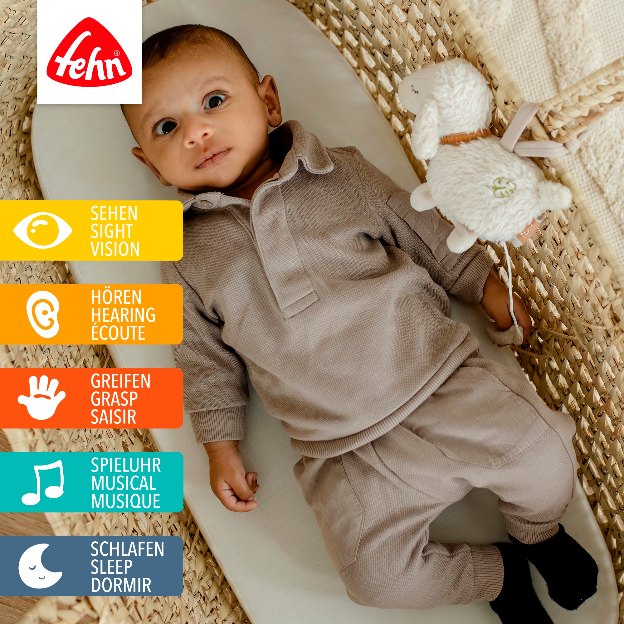 Fehn Boîte à musique »Mini-Spieluhr Schaf«