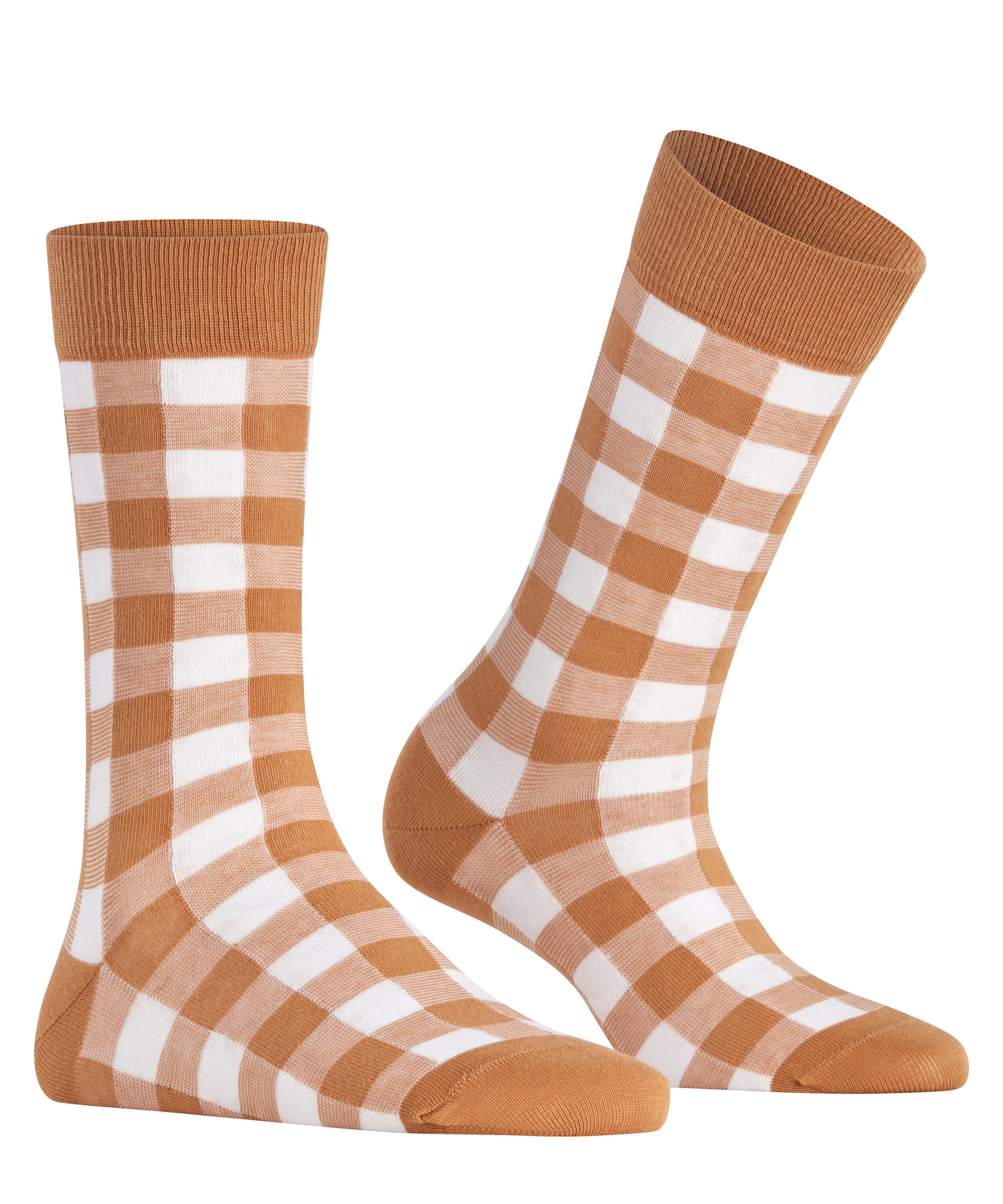 Burlington Chaussettes »Vichy« Taille unique 36-41, motif à carreaux, coton peigné