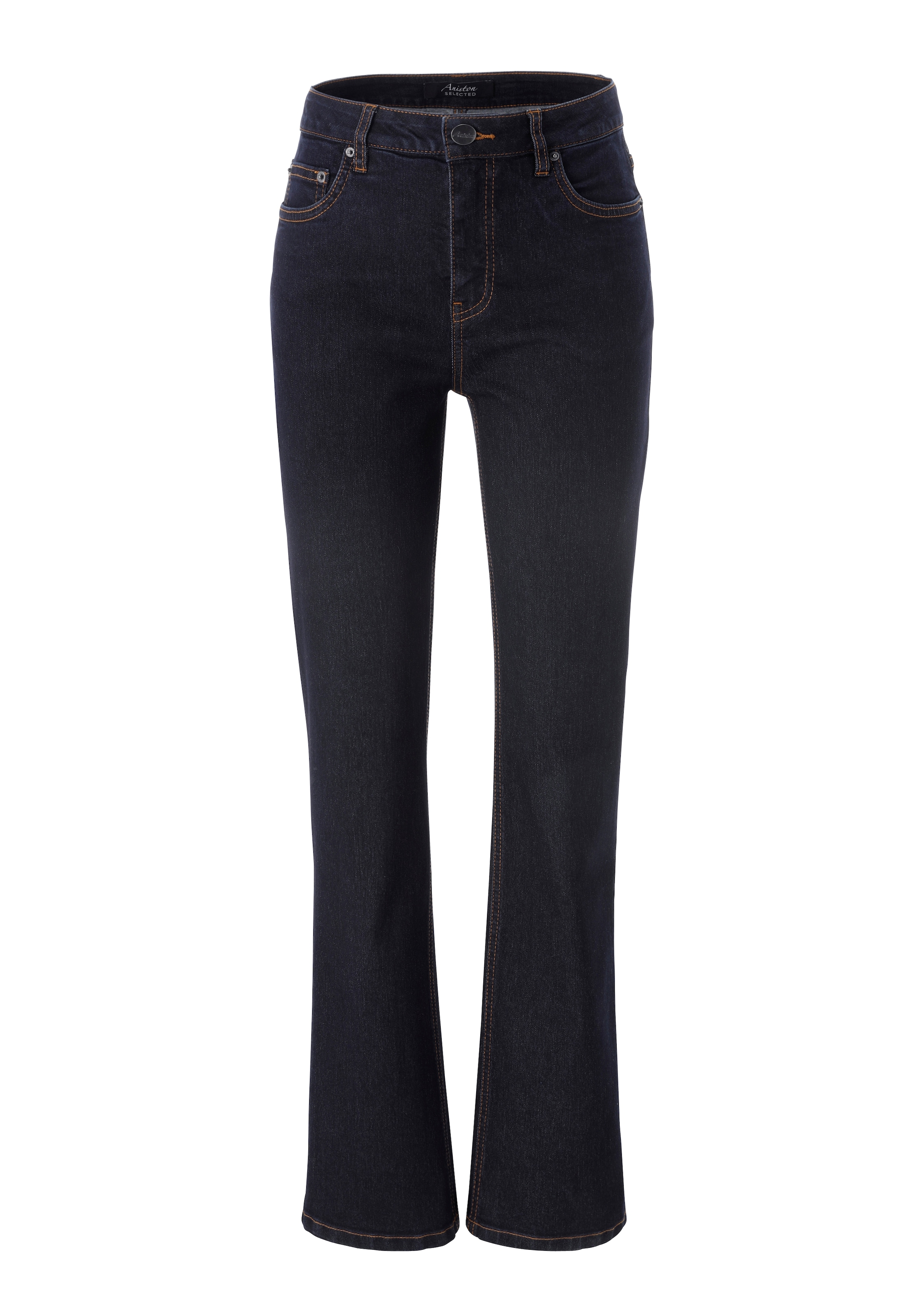 Aniston SELECTED Jeans à 5 poches forme droite et lavage foncé moderne - NOUVELLE COLLECTION