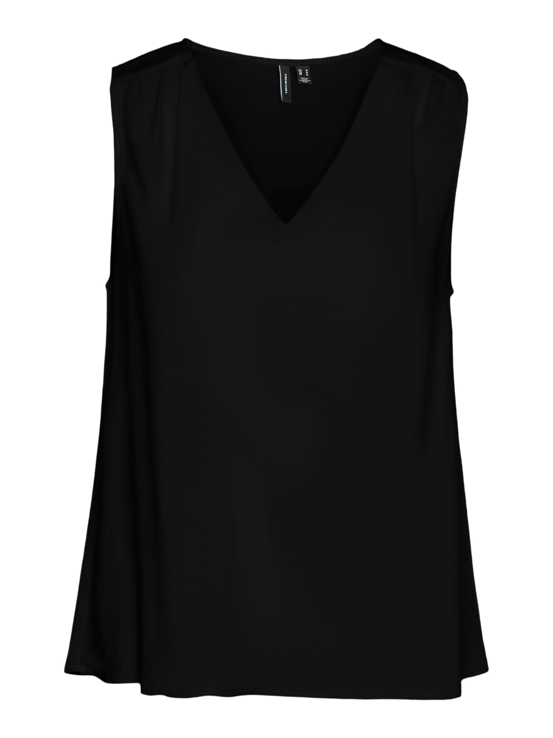 Vero Moda T-shirt en V »VMEASY JOY S/L V-NECK TOP WVN GA« viscose, coupe regular