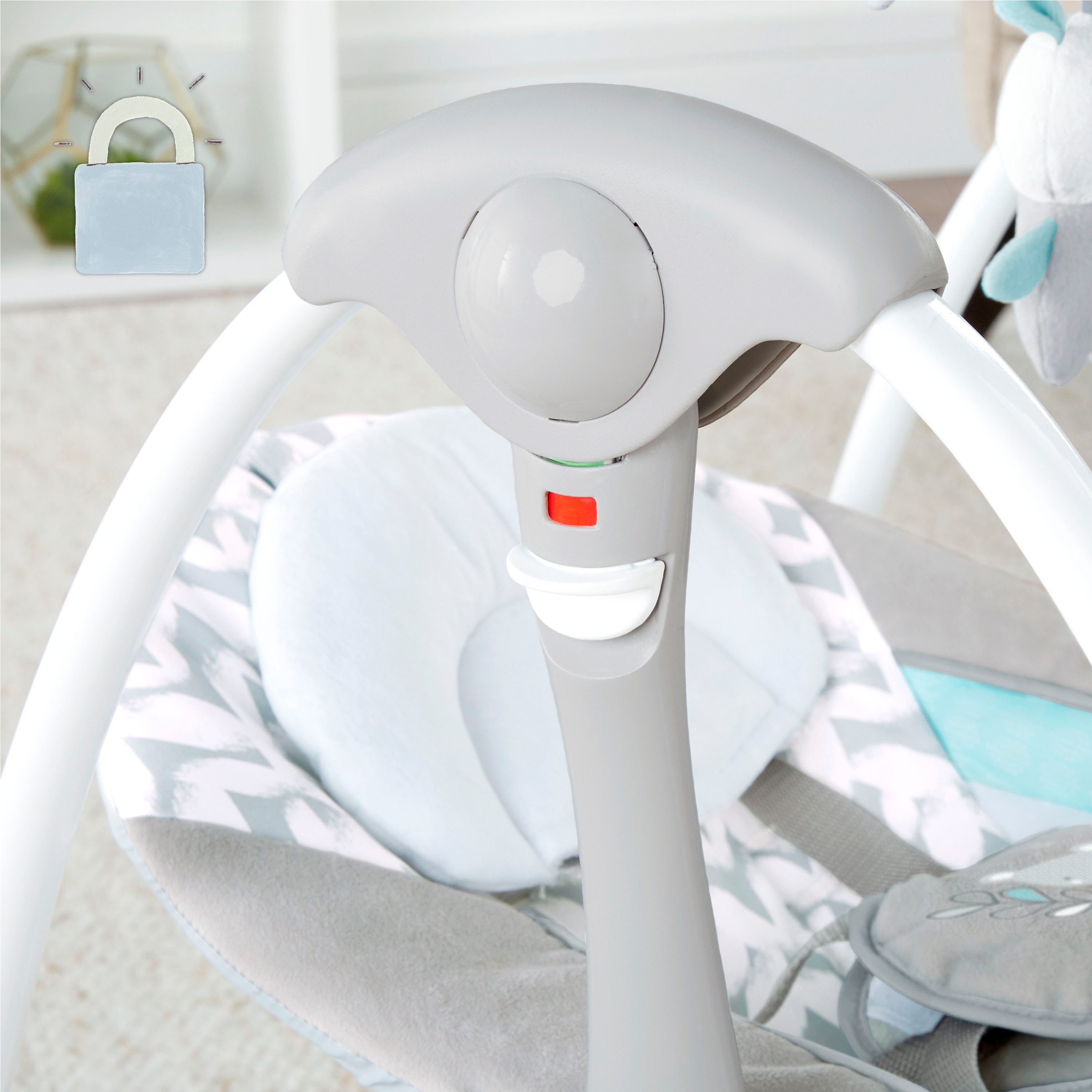 ingenuity Balançoire bébé »ConvertMe Swing-2-Seat Portable Swing - Raylan« mit automatischer Schaukelfunktion und Sound-Effekt