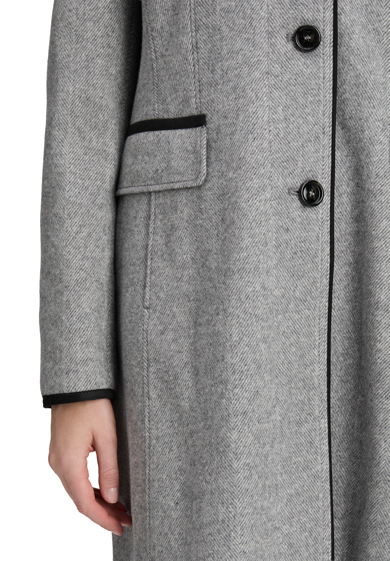 Gil Bret Manteau en laine , mit Wolle, Stehkragen und Knopfleiste
