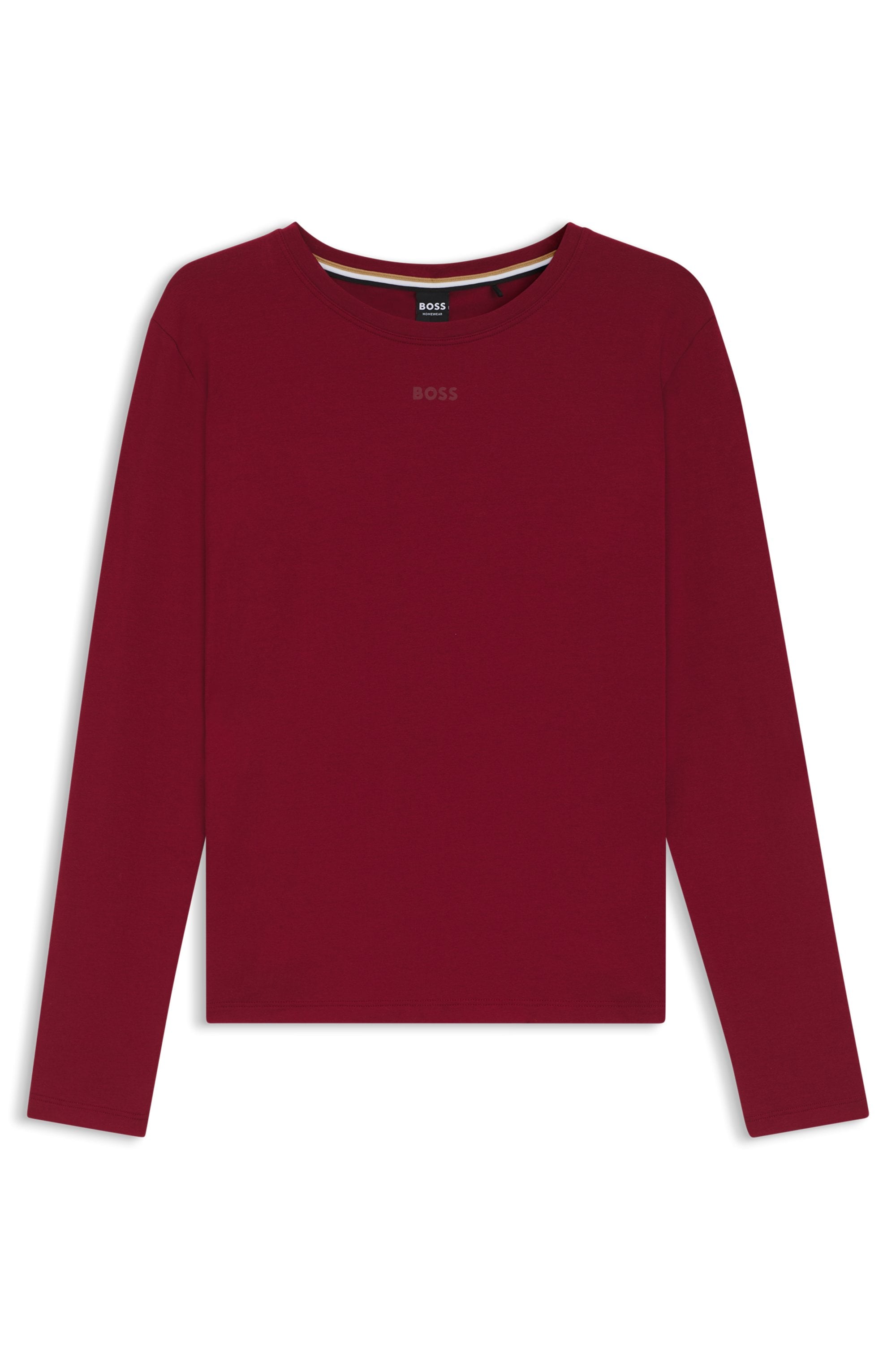 BOSS T-shirt à manches longues mit Rundhalsausschnitt