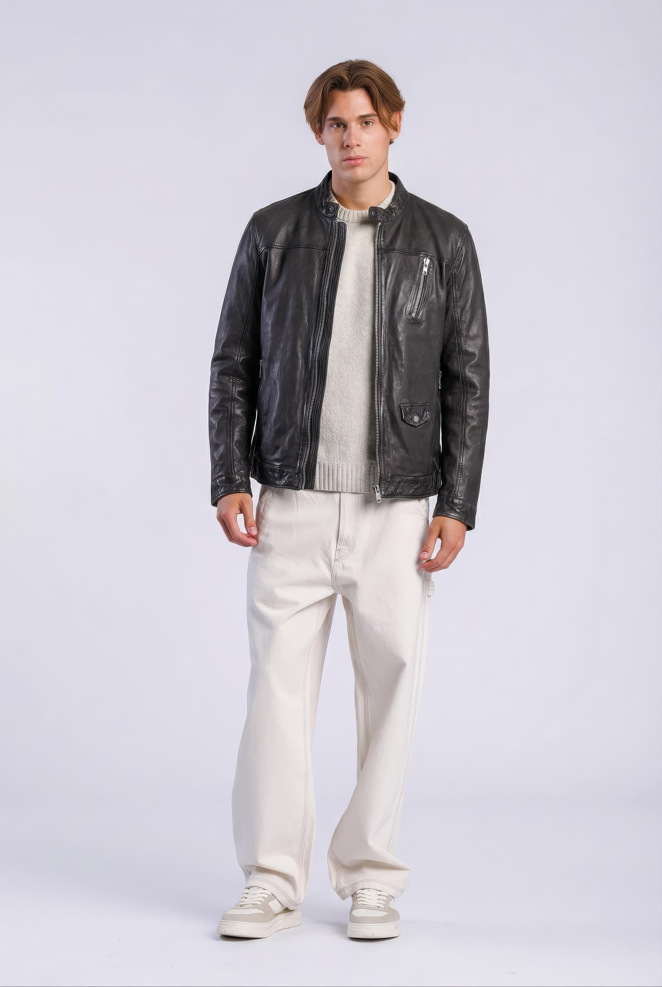 Freaky Nation Veste en cuir »Fiero-FN«