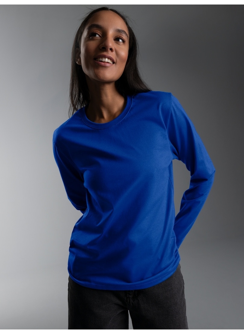 Trigema T-Shirt »TRIGEMA Langarmshirt aus 100% Baumwolle« 1 Stk.