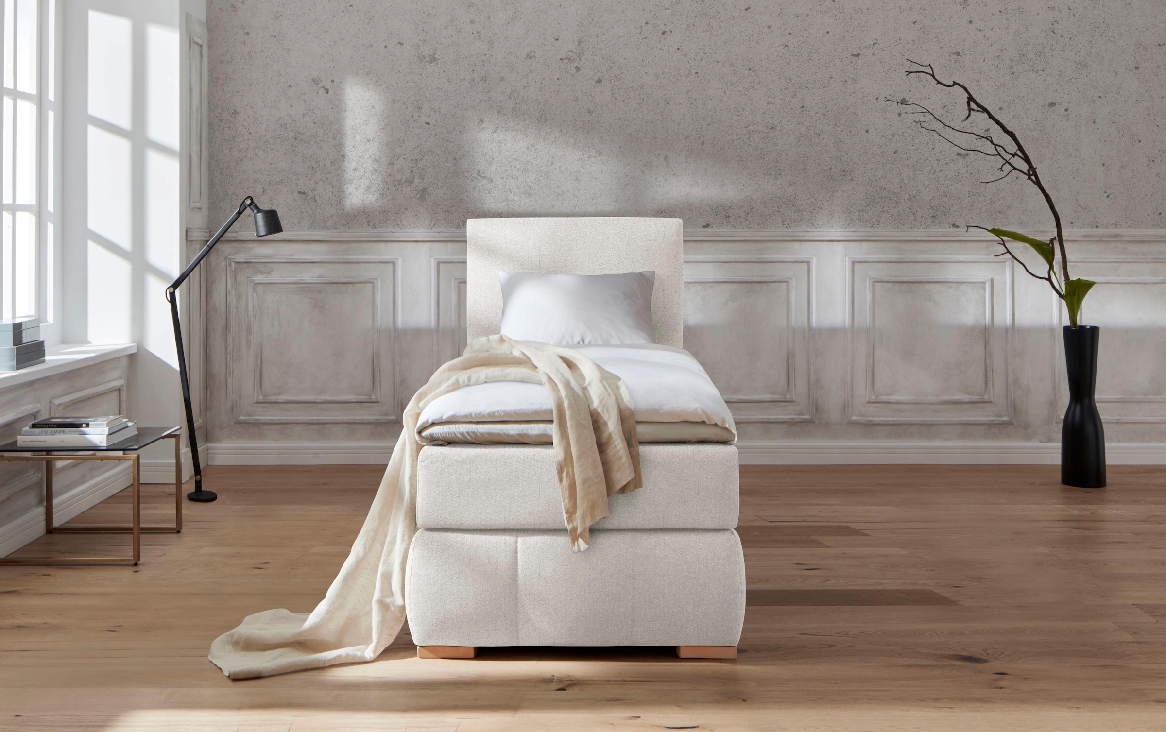 Home affaire Boxspringbett »Wehma« inkl. Topper in 3 verschiedenen Matratzen, auch in Samtstoff