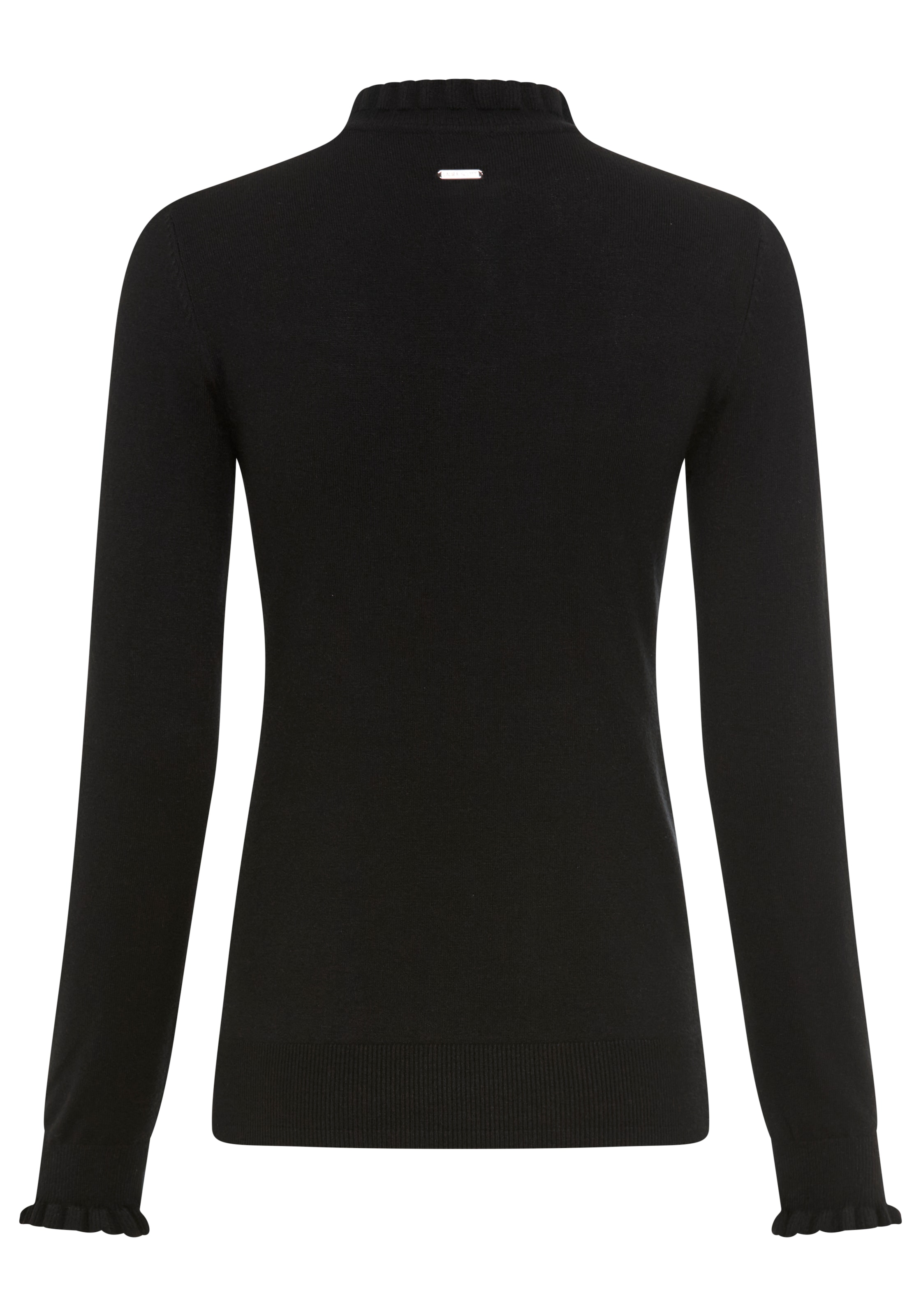 Laura Scott Stehkragenpullover , Feinstrickpullover mit femininem Spitzeneinsatz - NEUE KOLLEKTION
