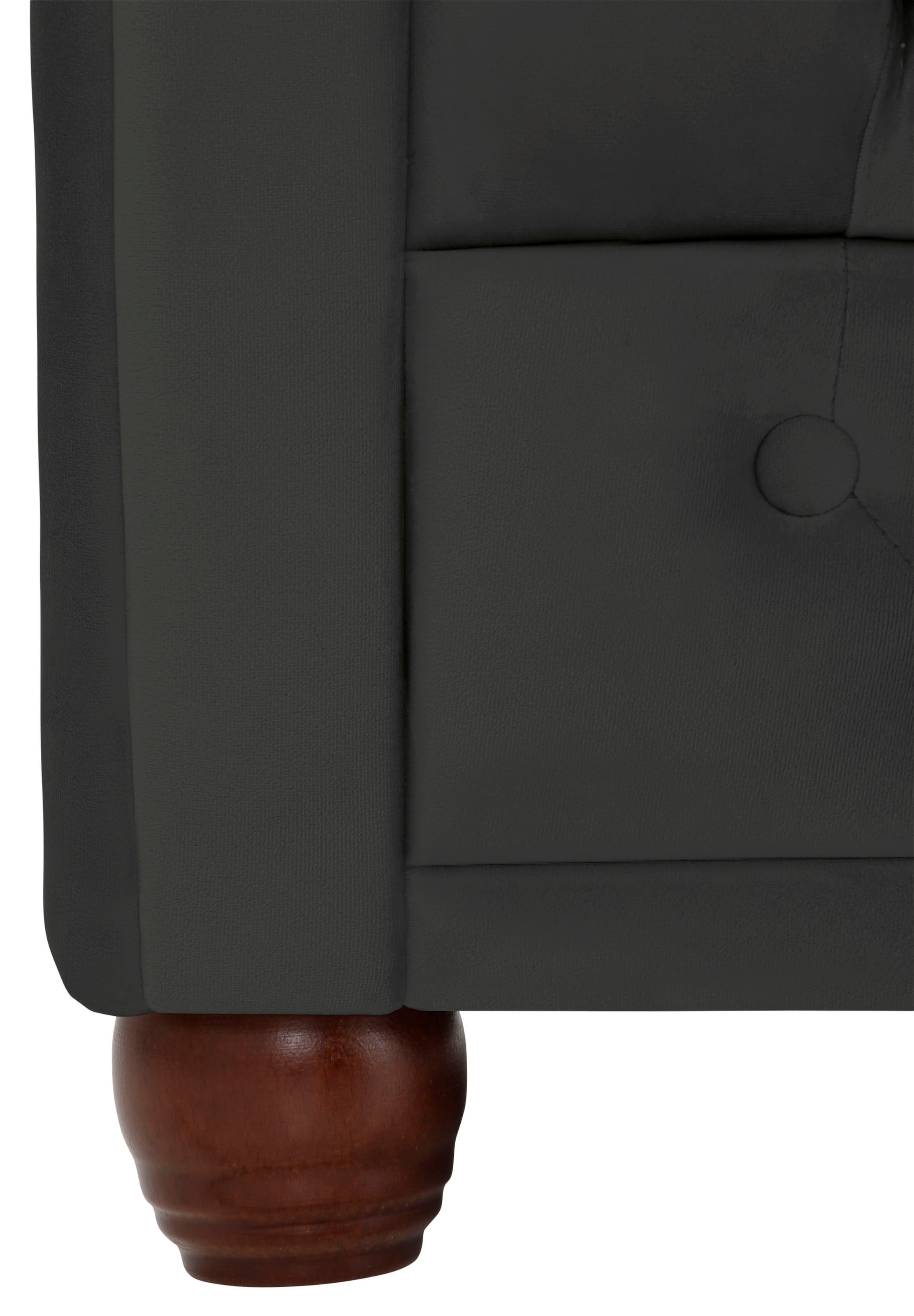 Home affaire Chesterfield-Sofa »New Castle« mit hochwertiger Knopfheftung in Chesterfield-Design, B/T/H: 203/86/72