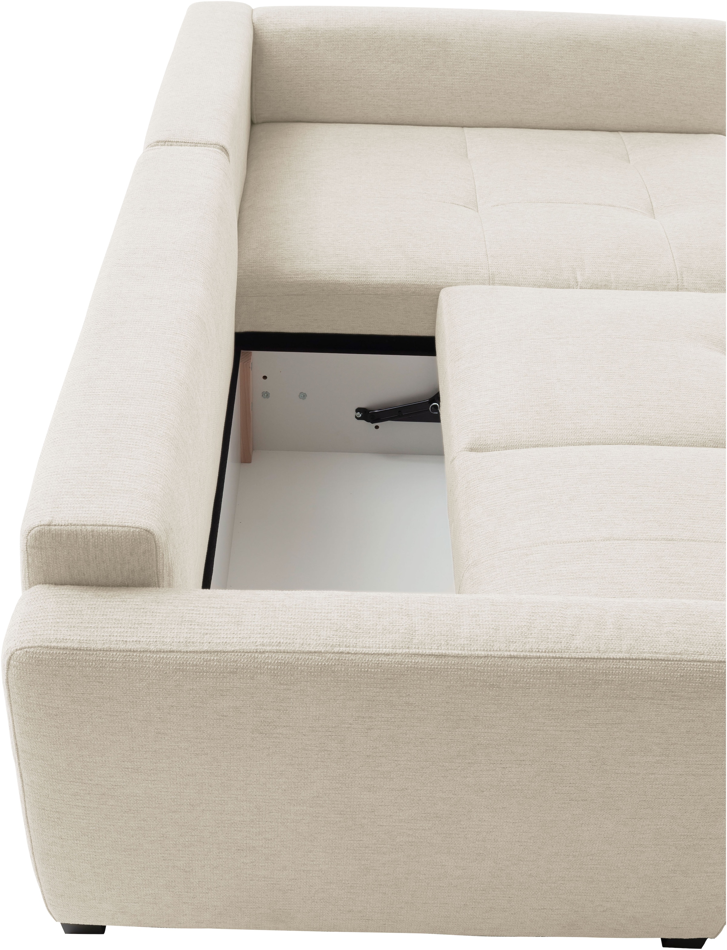 Mr. Couch Canapé d'angle »Pierre, L-Form mit BoxSpring« Mit Boxpring-Taschenfederkern