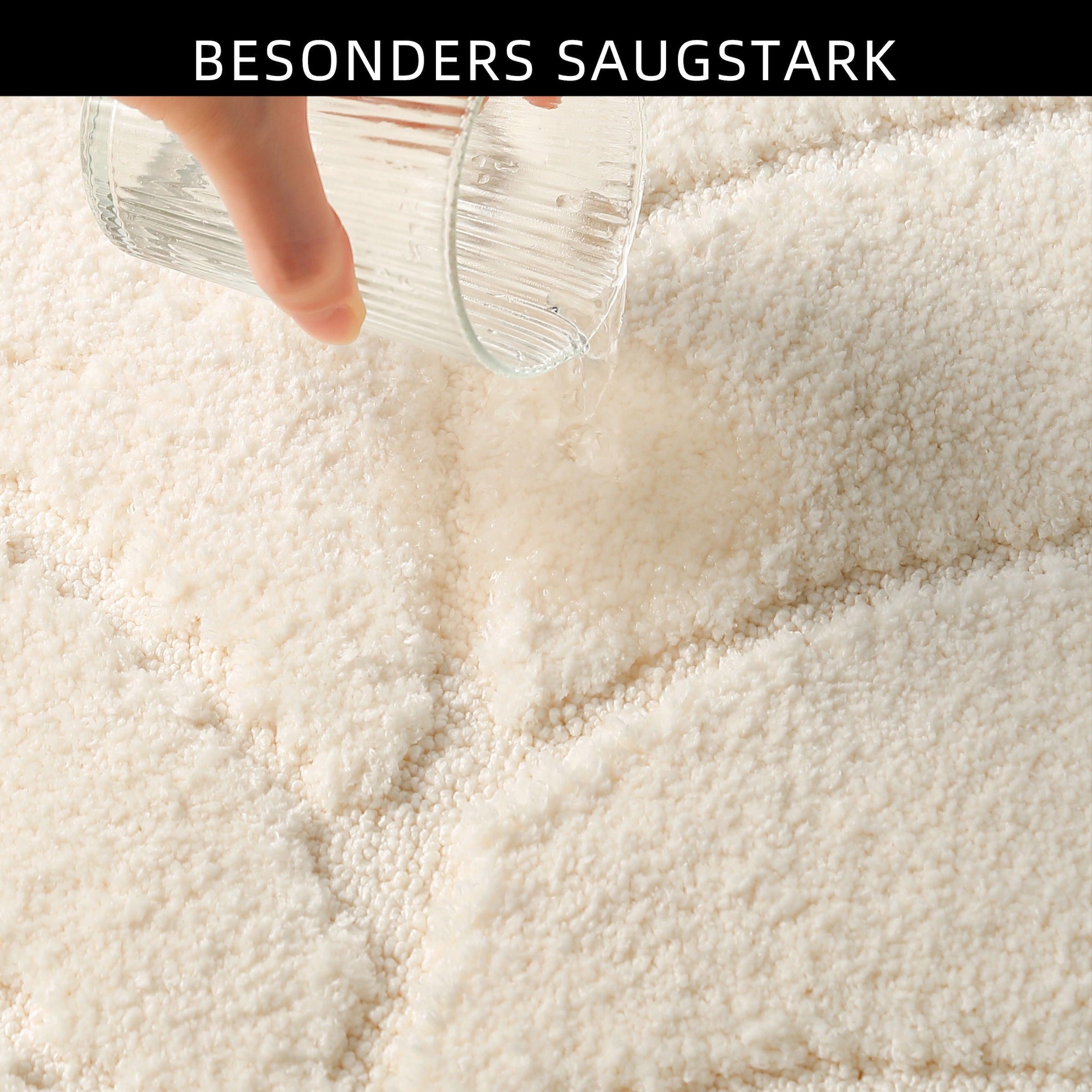 my home Tapis de bain »Epense, Badvorleger, Badezimmer Teppich, Duschmatte mit Blattstruktur« Höhe 10 mm Badteppich, Uni, Blätter, Hoch-Tief, verschiedene Farben und Grössen