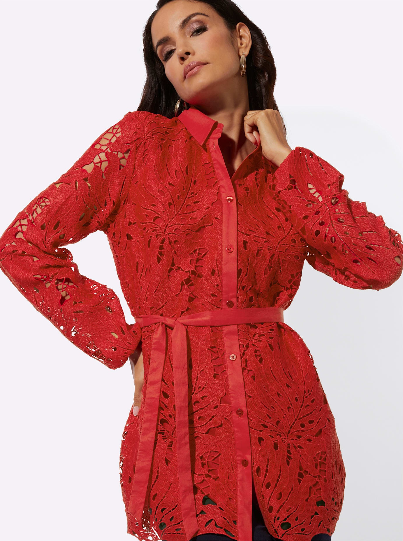 creation L Blouse en dentelle