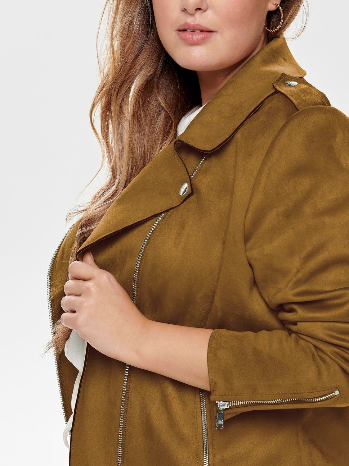ONLY CARMAKOMA Bikerjacke »CARSHERRY NEW LIFE BONDED BIKER OTW«