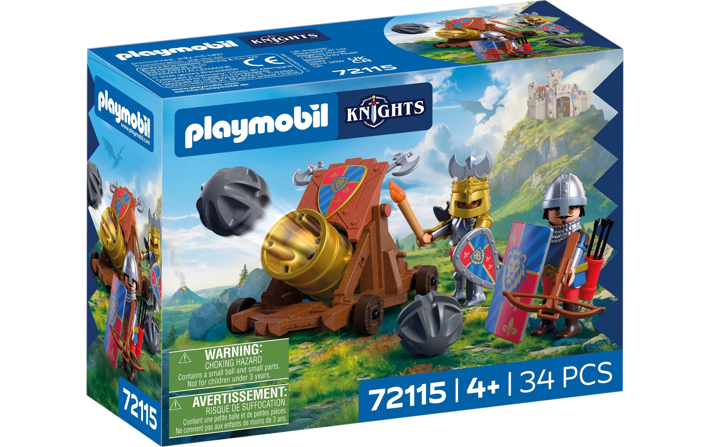 Playmobil® Jeu de construction »Schusswaffe Löwenritter (72115), Knights« fabriqué en Europe