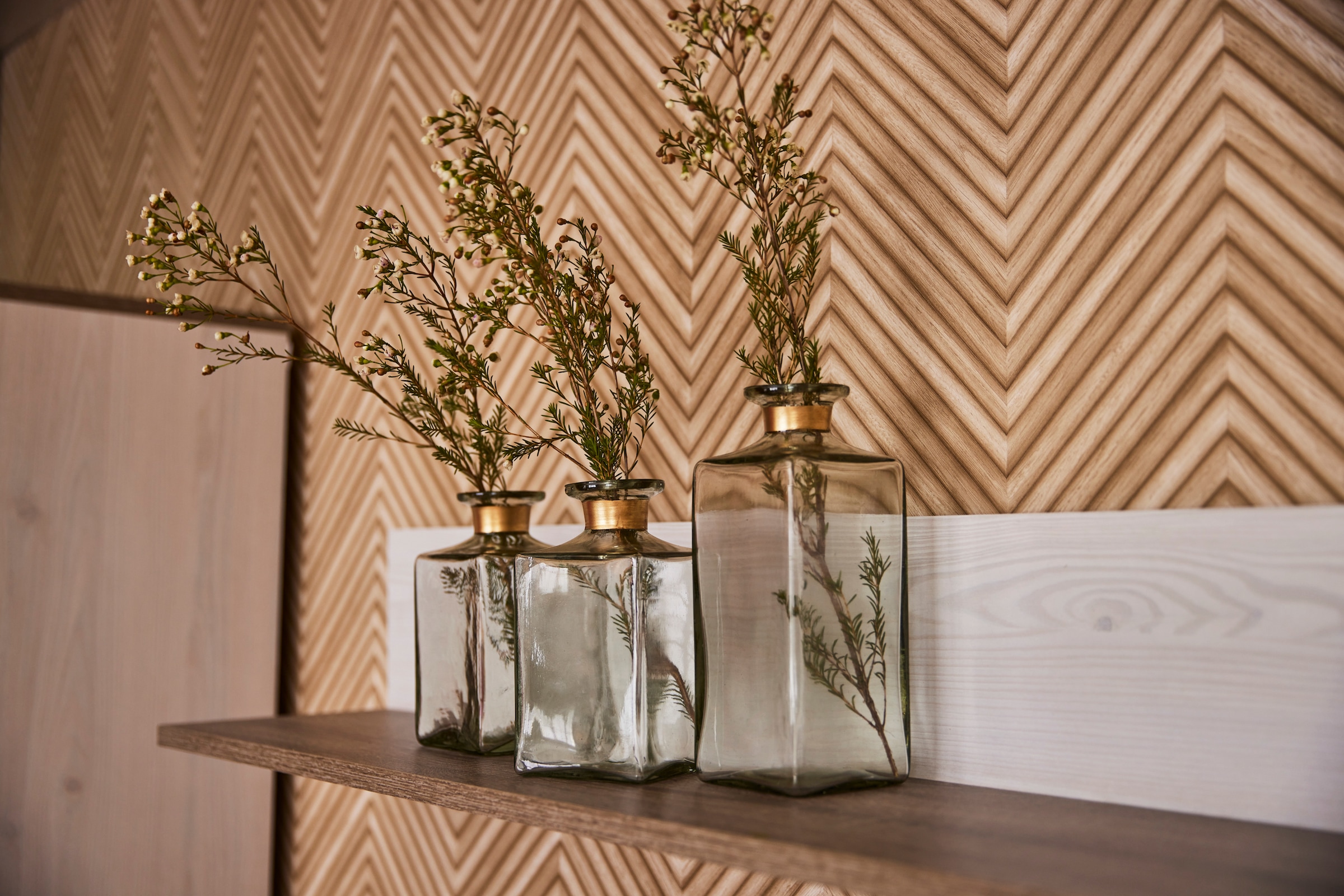AM Design Vase décoratif »aus klarem Glas« idéal pour petits arrangements floraux ou fleurs isolées