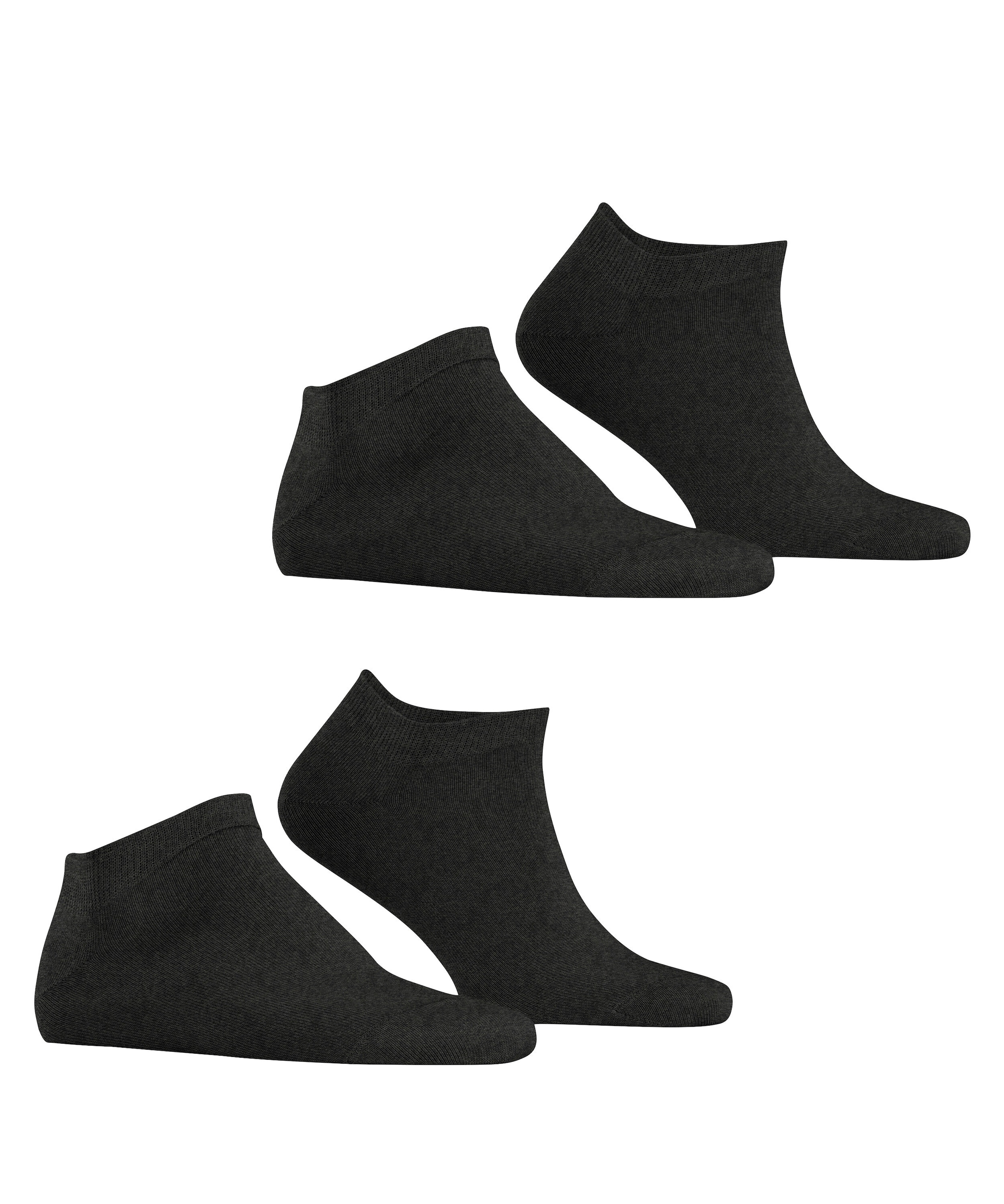 Esprit »Basic Uni« 2 paires,  doux, chaussettes unies, bord étroit