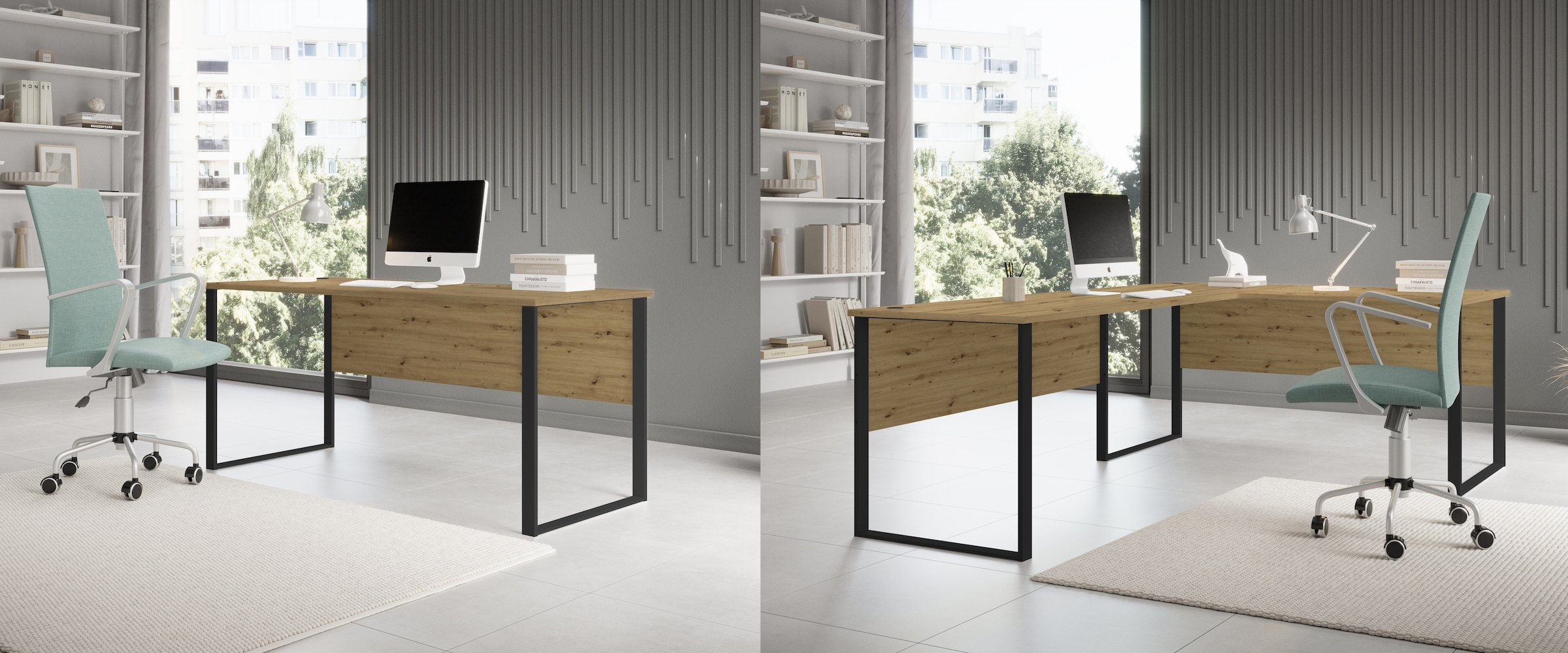 BEGA OFFICE Eckschreibtisch »Amanda« 1 Stk. tlg. Winkelschreibtisch rechts links montierbar