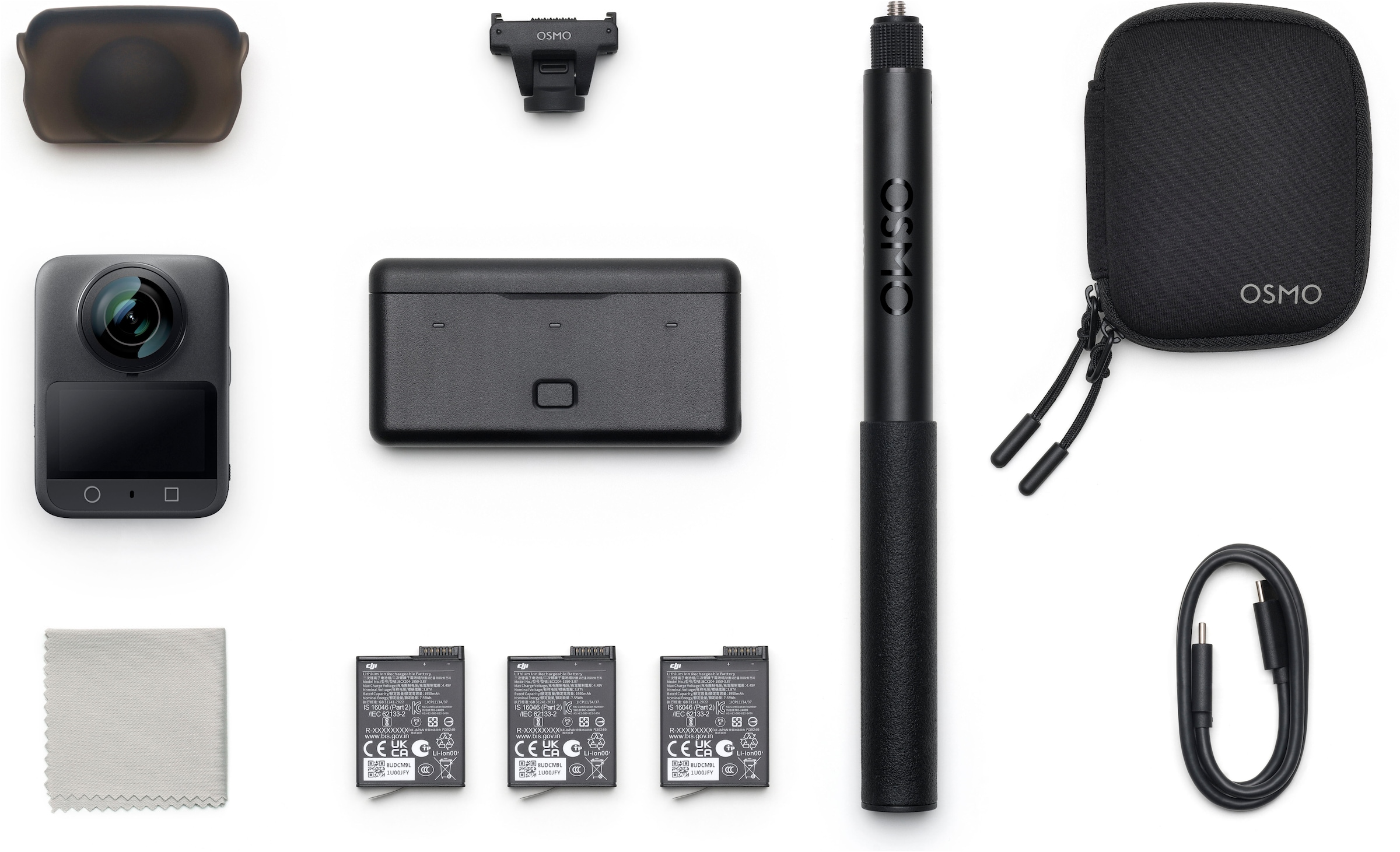 DJI Action Cam »Osmo 360 Adventure Combo« 8K Bluetooth 360°-Kamera