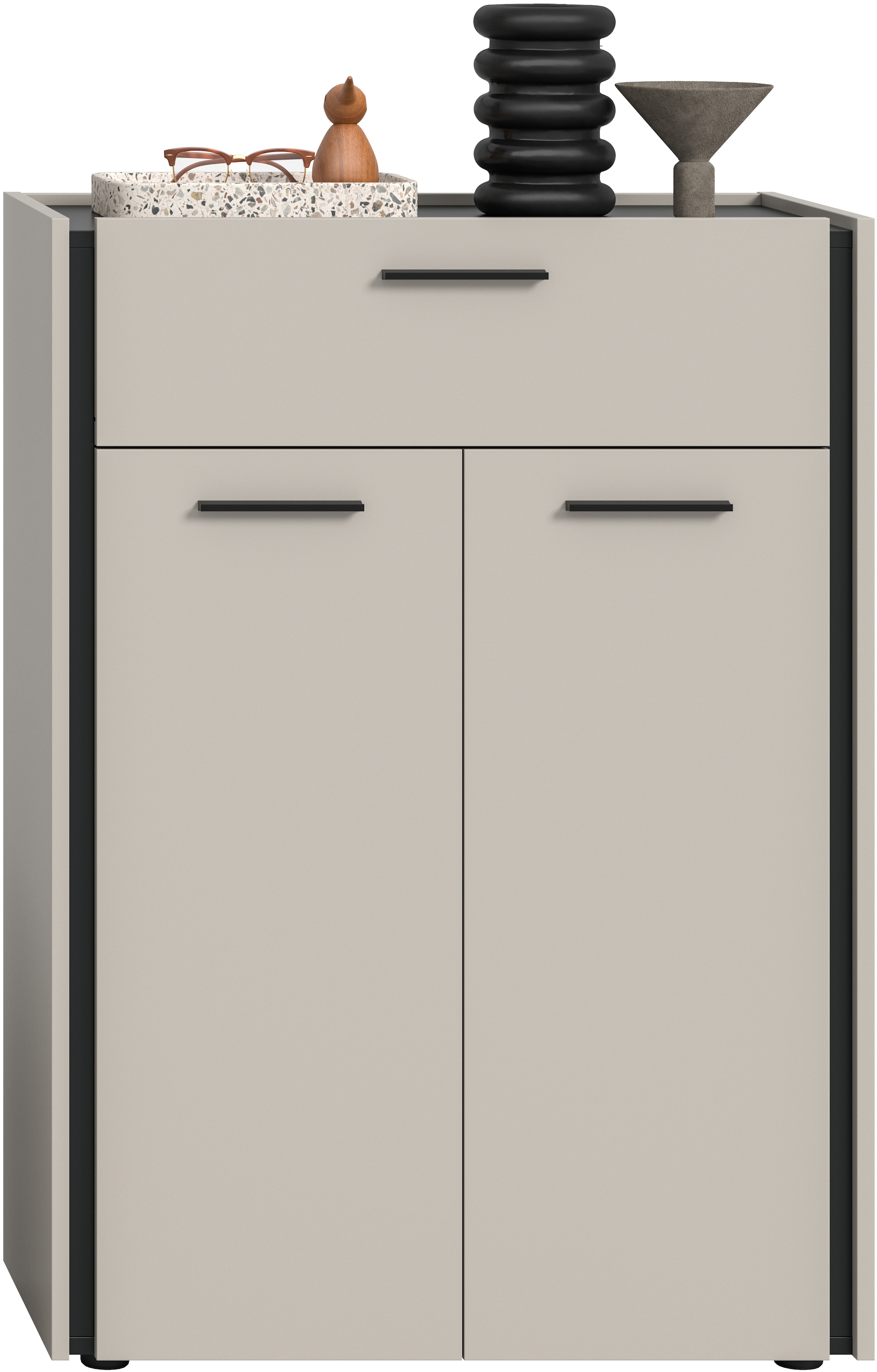 Home affaire Schuhkommode »RAK, Breite 75 cm, viel Stauraum, 2 Türen, 5 Fächer, 1 Schubkasten« bietet Platz für ca. 25 Schuhe,  Kommode, Schuhschrank, Garderobenschrank, Schrank, Flurschrank