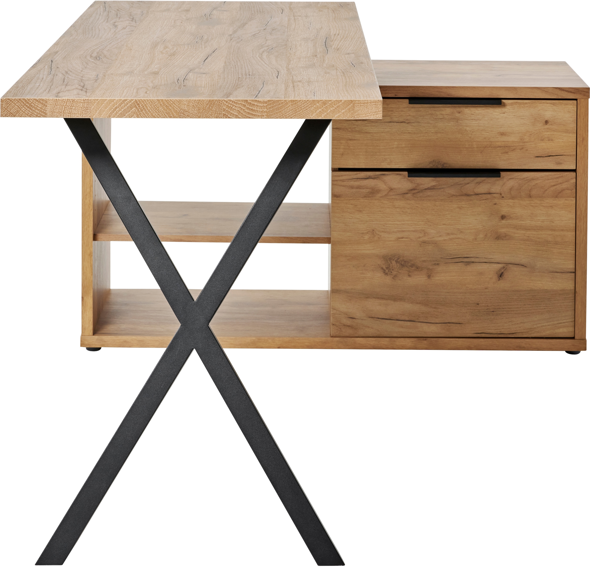 Jahnke Schreibtisch »X-TRA C 145 E« 1 Stk. tlg. Eckschreibtisch, wechselseitig montierbar, X-Gestell