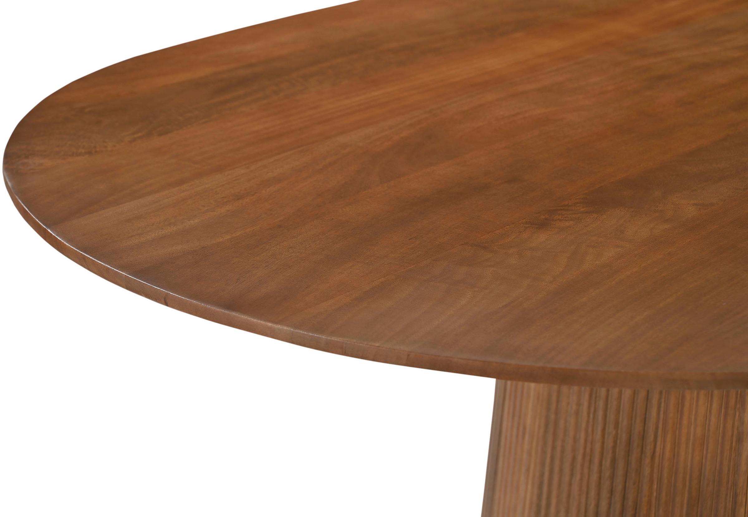 SIT Esstisch »Kapstadt oval aus Mangoholz mit Sockelfuss im Lamellendesign« Moderner Lamellen-Sockel & ovale Tischplatte aus Mangoholz
