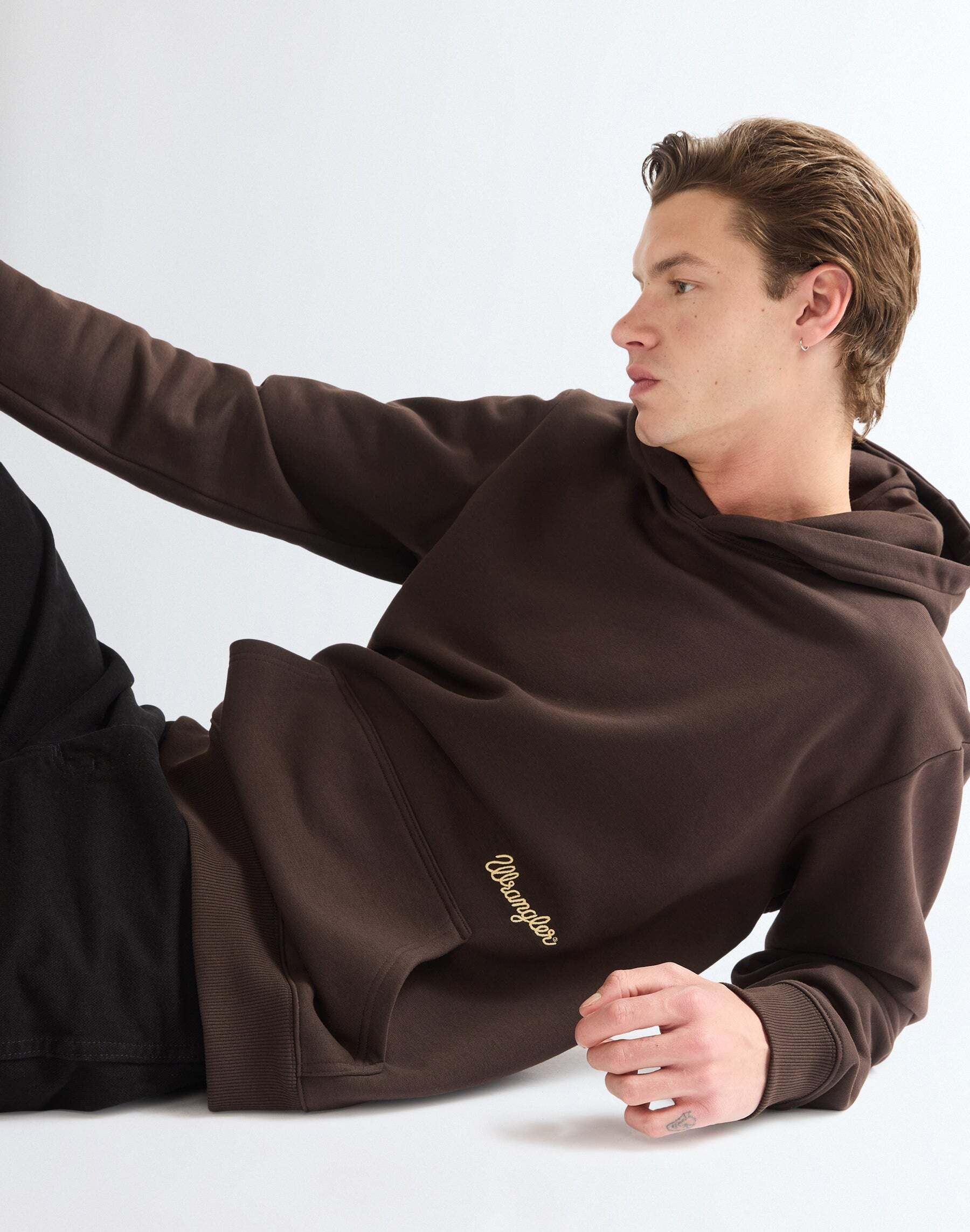 Wrangler Pull à capuche »WRANGLER Kapuzenpullover Embroidery«