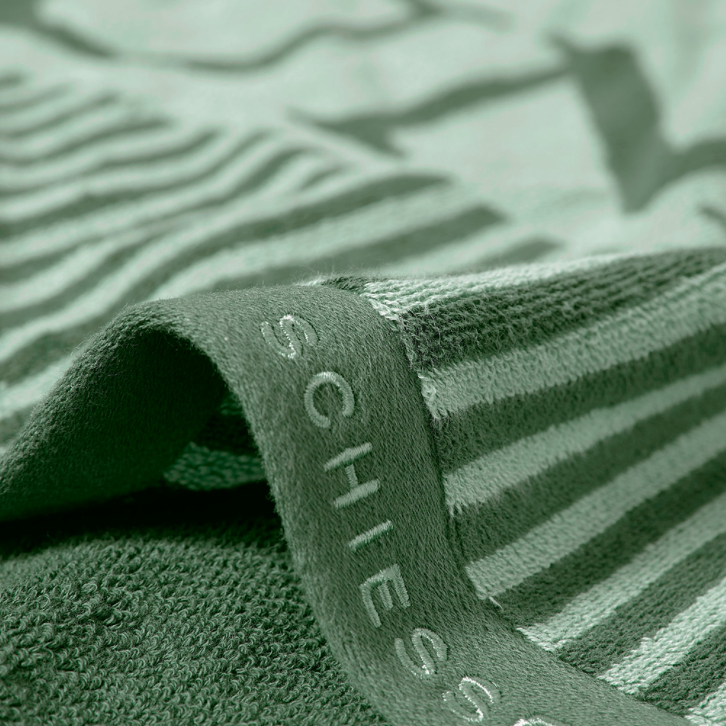 Schiesser Saunatuch »Rom aus garngefärbtem, kuschelweichem Baumwollfrottier« Made in Green