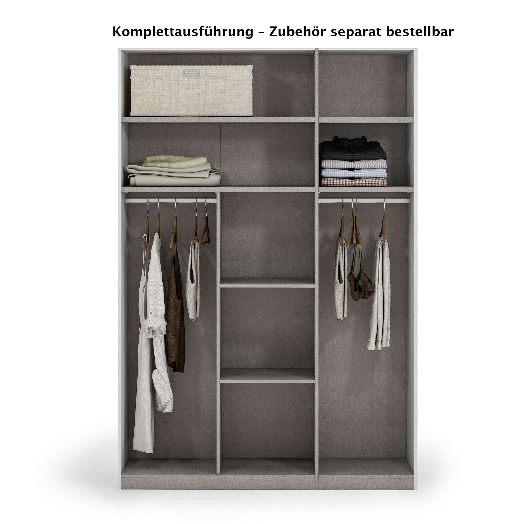 INOSIGN Kleiderschrank »AMETISTA, Drehtürenschrank, designgeformten Fronten« Made in Italy, hochglanz lackiert, Basisausführung, Zubehör extra