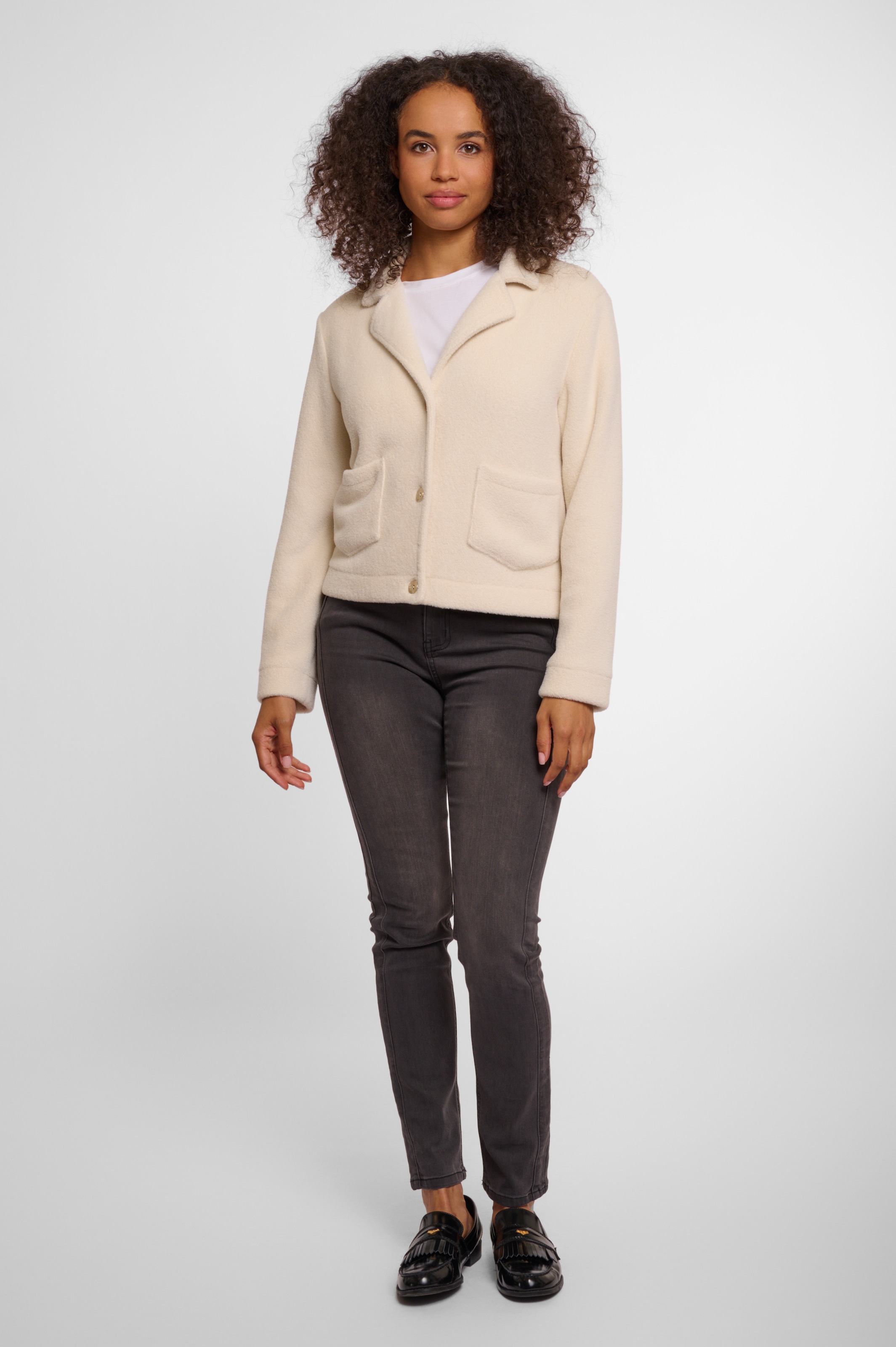 Rino & Pelle Cardigan »BOBIEN« avec col revers et fermeture à boutons