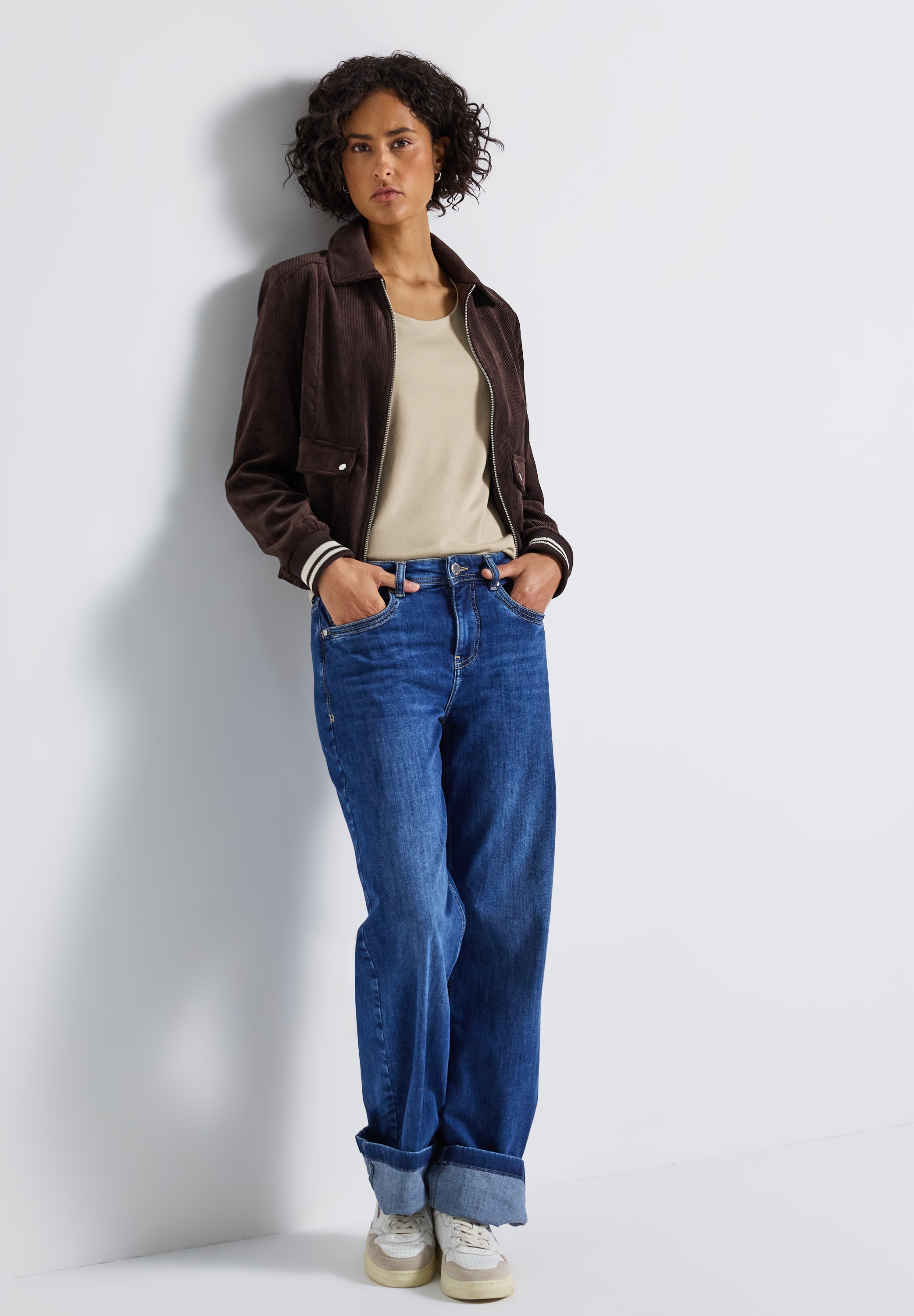 STREET ONE T-shirt à manches 3/4 »Style Pania«, im Basic-Style, mit Rundhals
