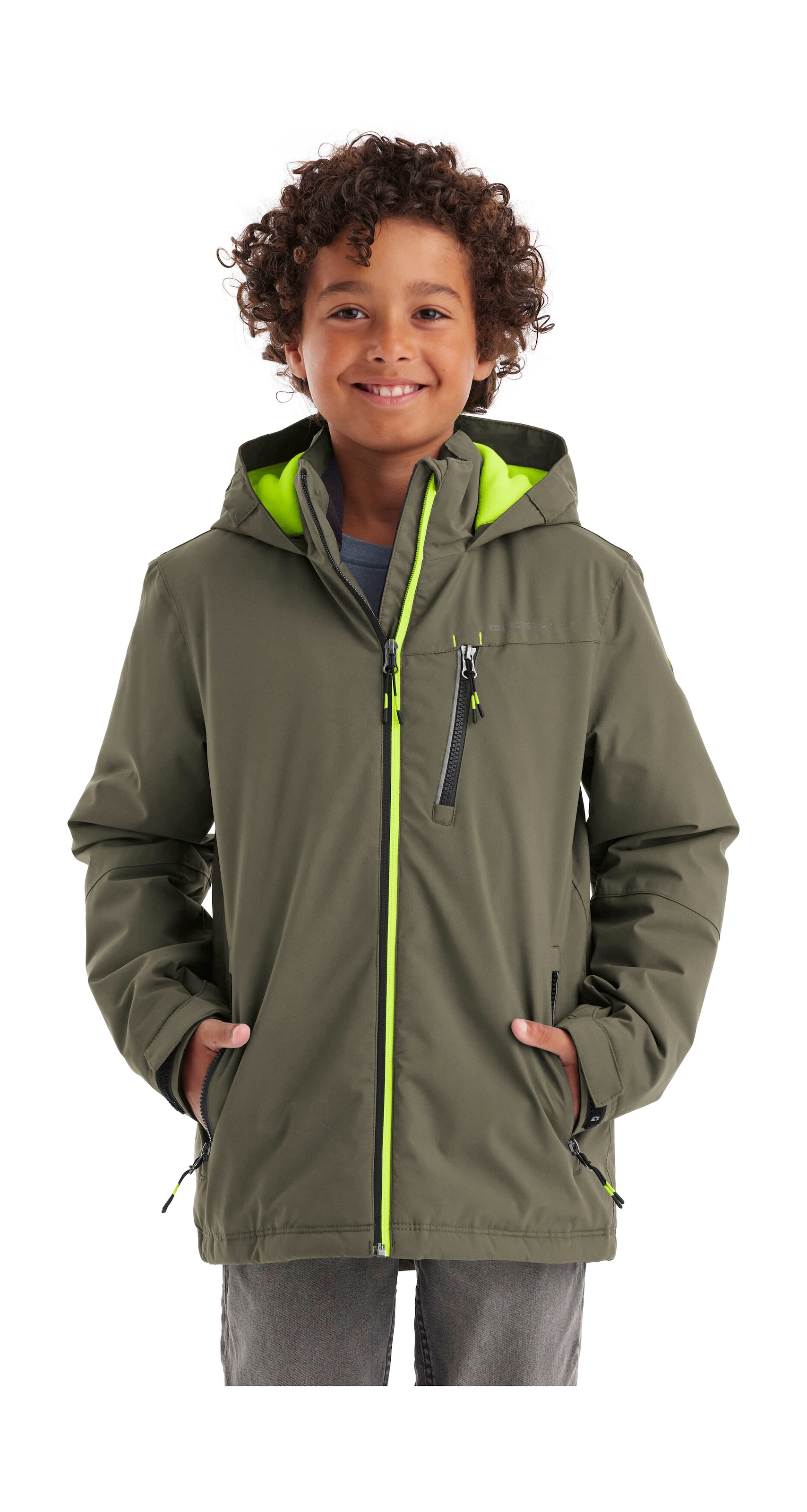 Killtec Veste d'extérieur »KOW 159 BYS JCKT« Wasser- und winddichte Kids Winterjacke mit Fleece-Futter