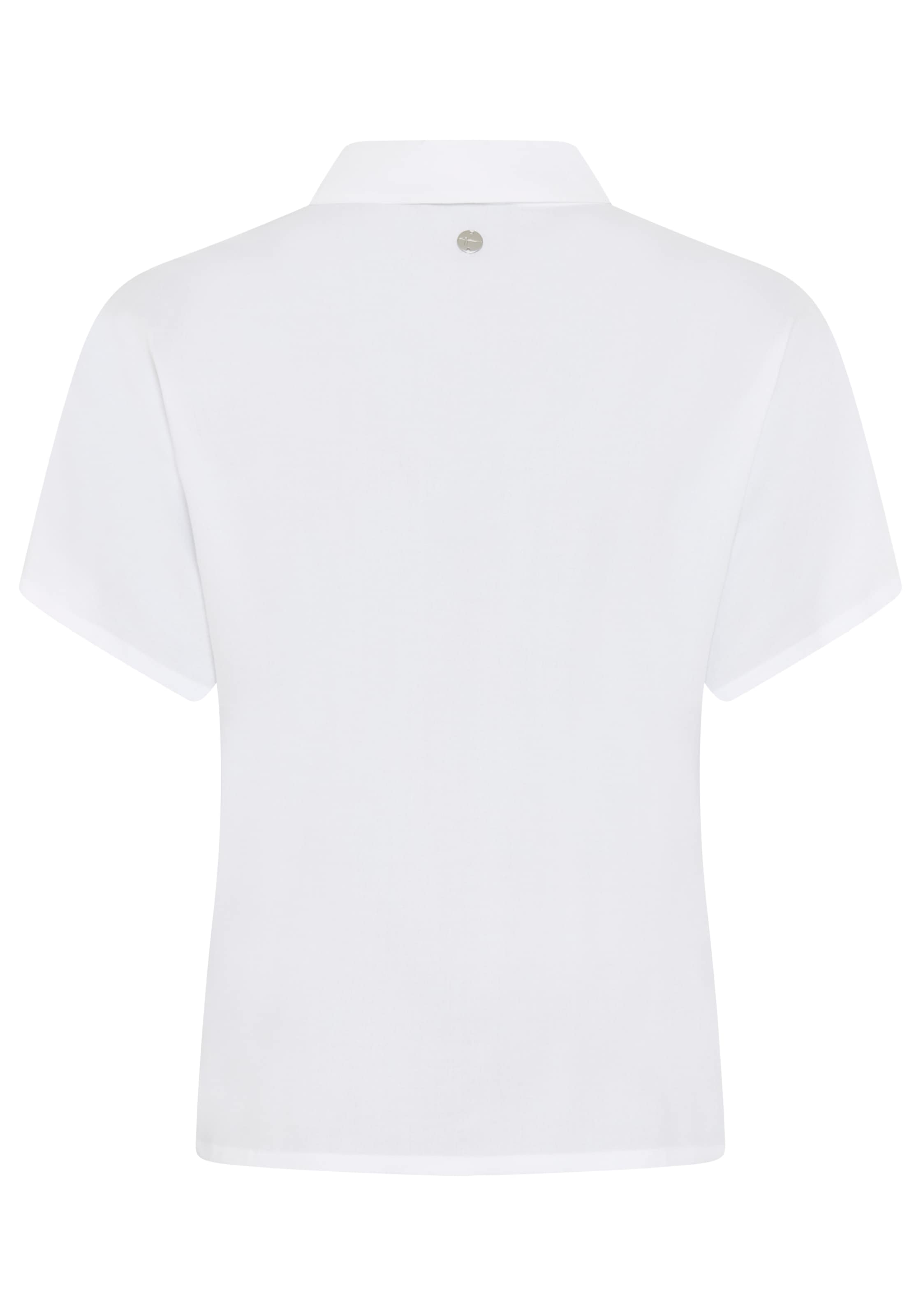 Tamaris Kurzarmbluse mit lässigem Schnitt und klassischem Kragen