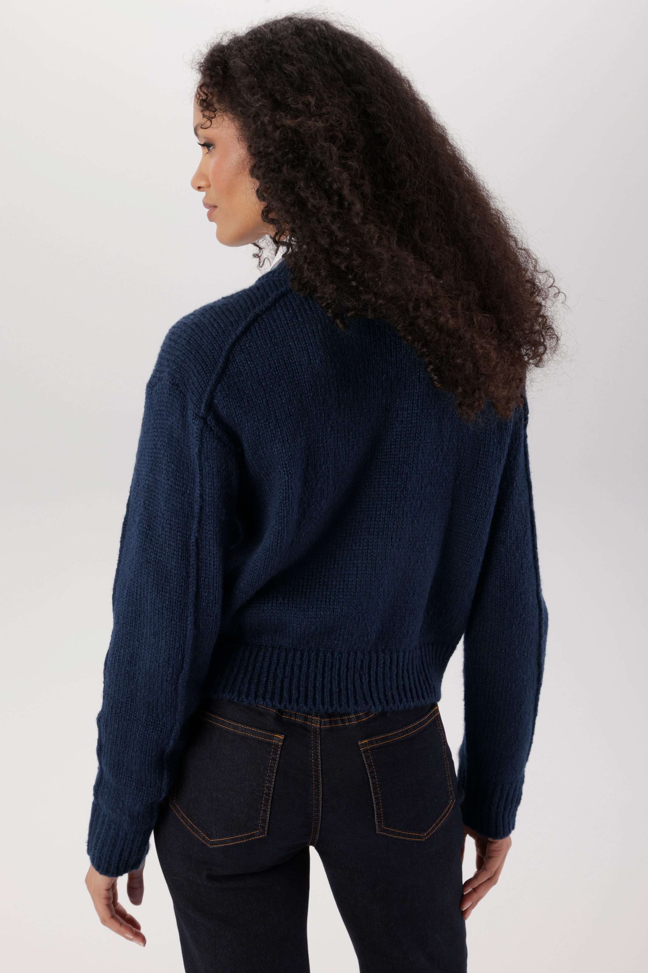 Aniston SELECTED Strickjacke Blousonform und Zwei-Wege-Reissverschluss NEUE KOLLEKTION