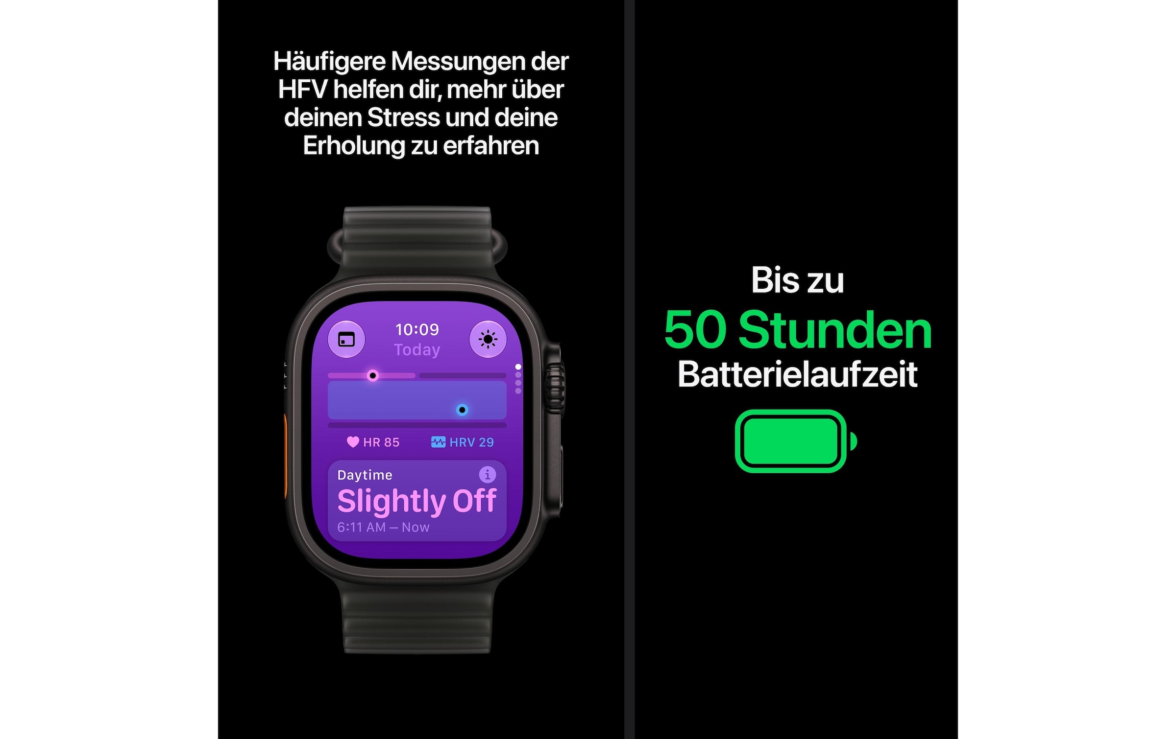 Apple Smartwatch »Apple Watch Ultra 4 Nature Titan Milanese Loop M«