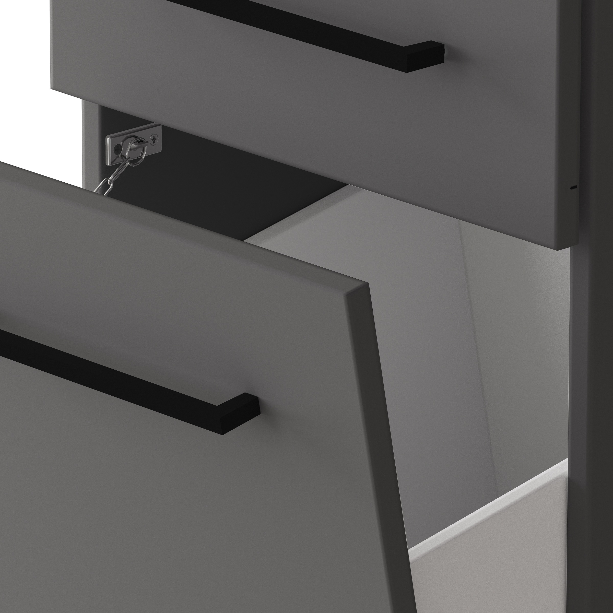 KOCHSTATION Armoire à linge »KS-Linda« largeur 40 cm, avec panier à linge intégré, parois de 25 mm d'épaisseur