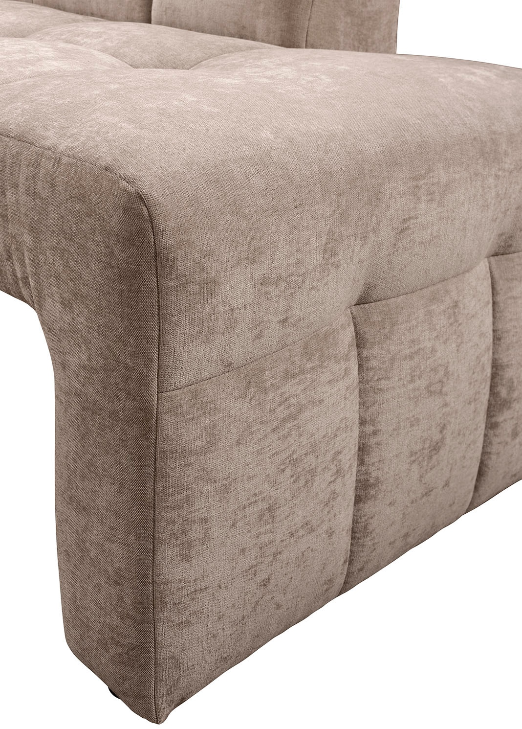 exxpo - sofa fashion Banc de salle à manger »Barista, bequem und elegant, hohe Bodenfreiheit« banquette d'angle Barista confortable et élégante, finition de haute qualité