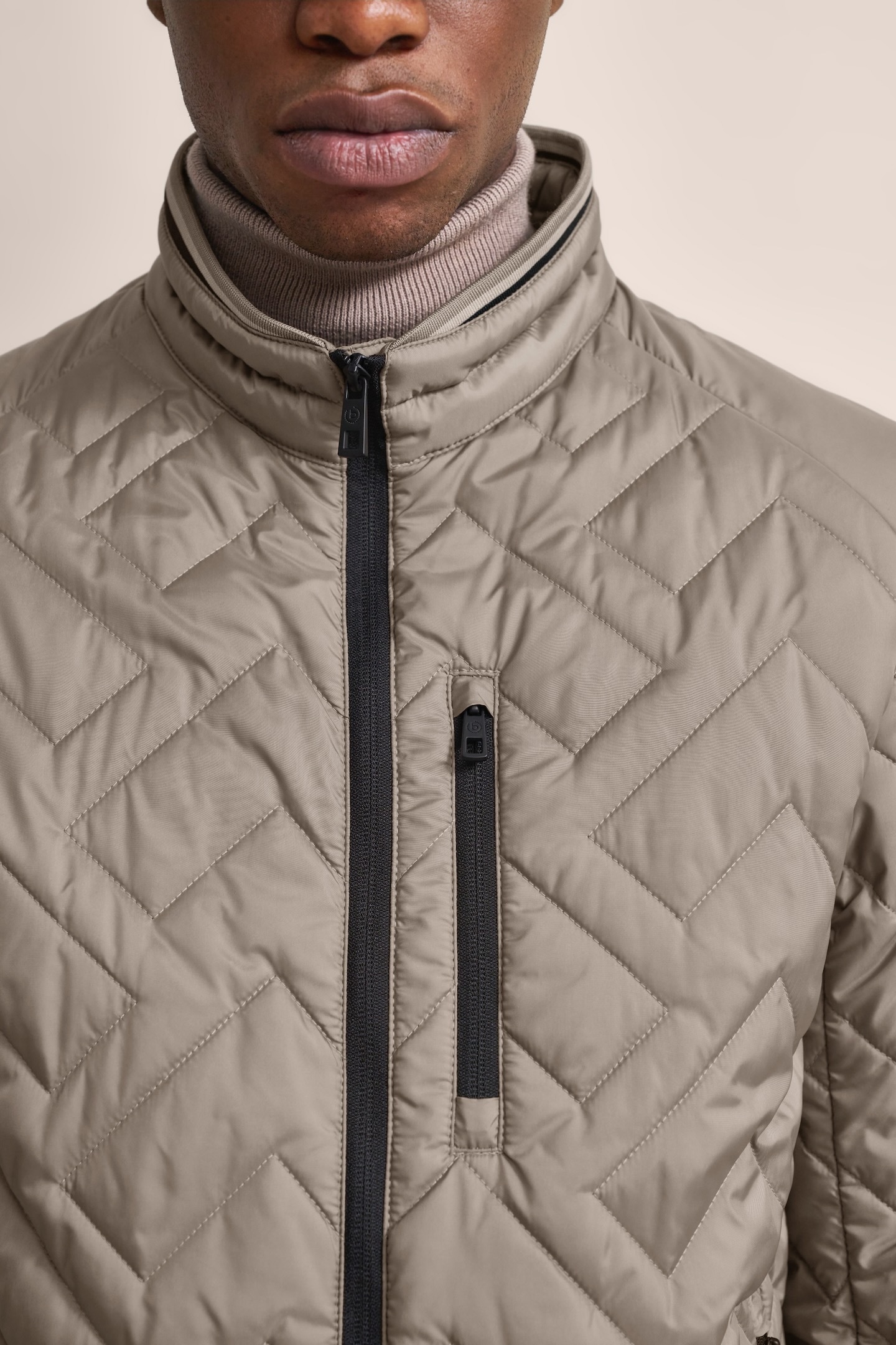 bugatti Blouson ohne Kapuze in Steppoptik