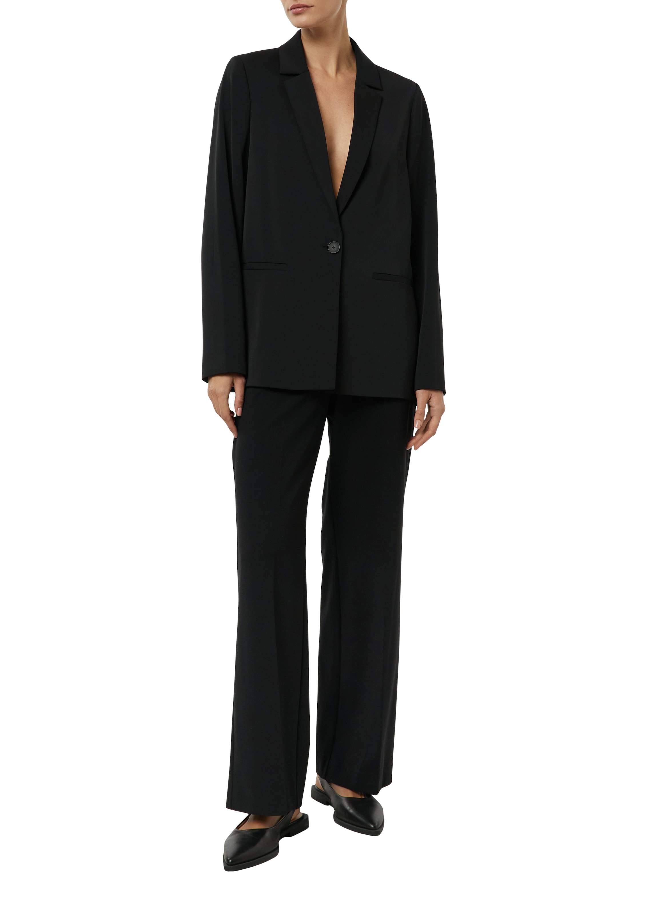 Comma Pantalon à pinces  mit Viskose und Stretch