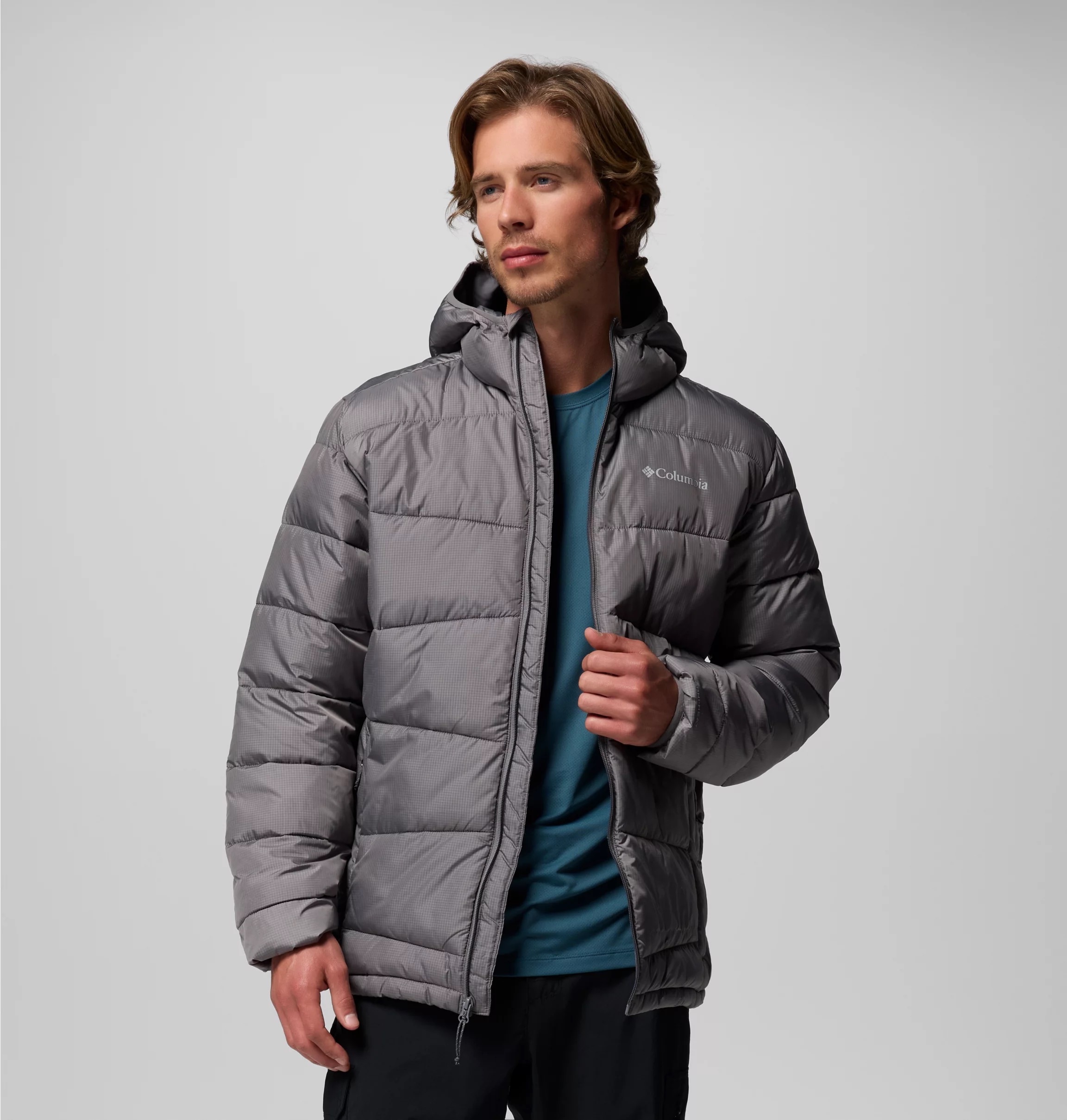 Columbia Veste d'hiver »Fivemile Butte II Hooded Jacket« avec une matière extérieure déperlante et coupe-vent