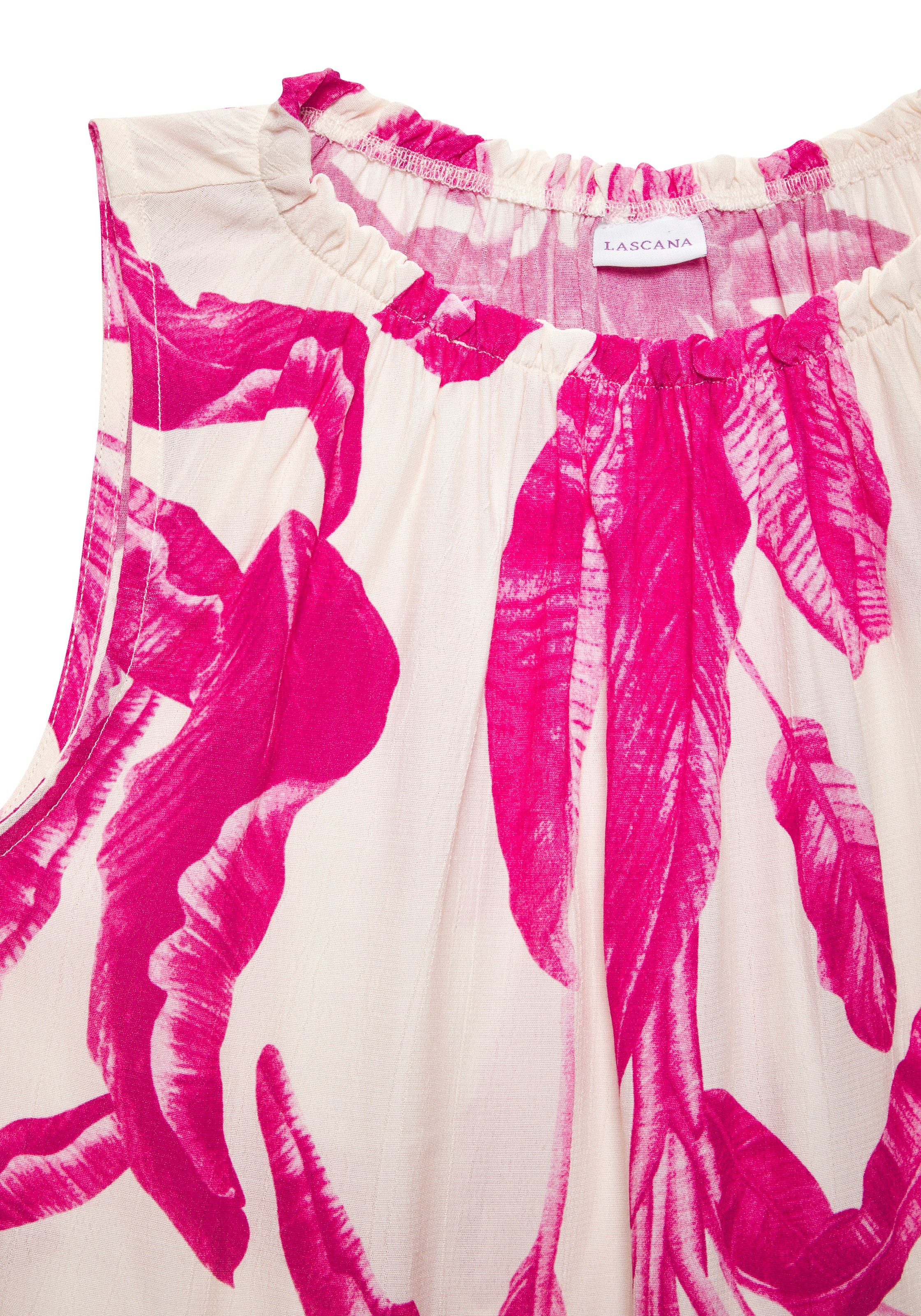 LASCANA Top de plage in sommerlichem Allover-Print