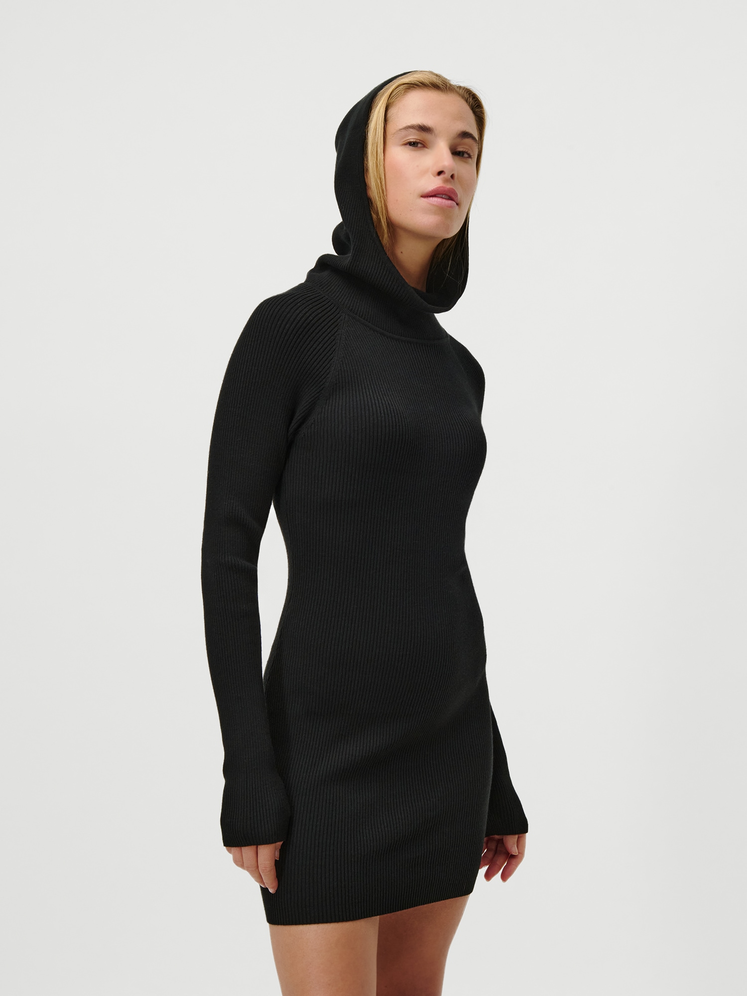 LeGer Robe en tricot »Mathilde, LeGer by Lena Gercke« mit Kapuze, körpernahe Passform