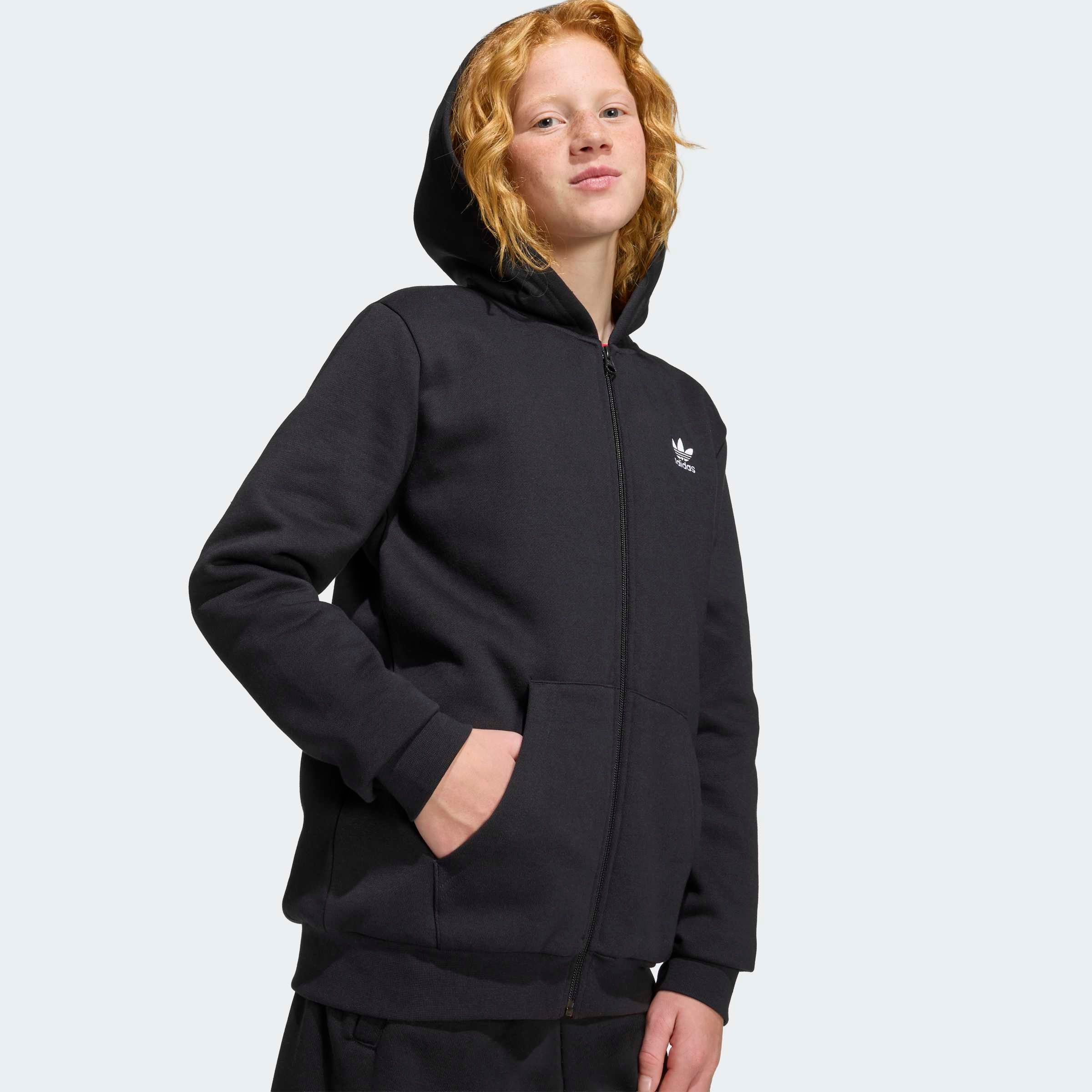 adidas Originals Kapuzensweatshirt »LOOSE FULL ZIP AUS FLEECE«
