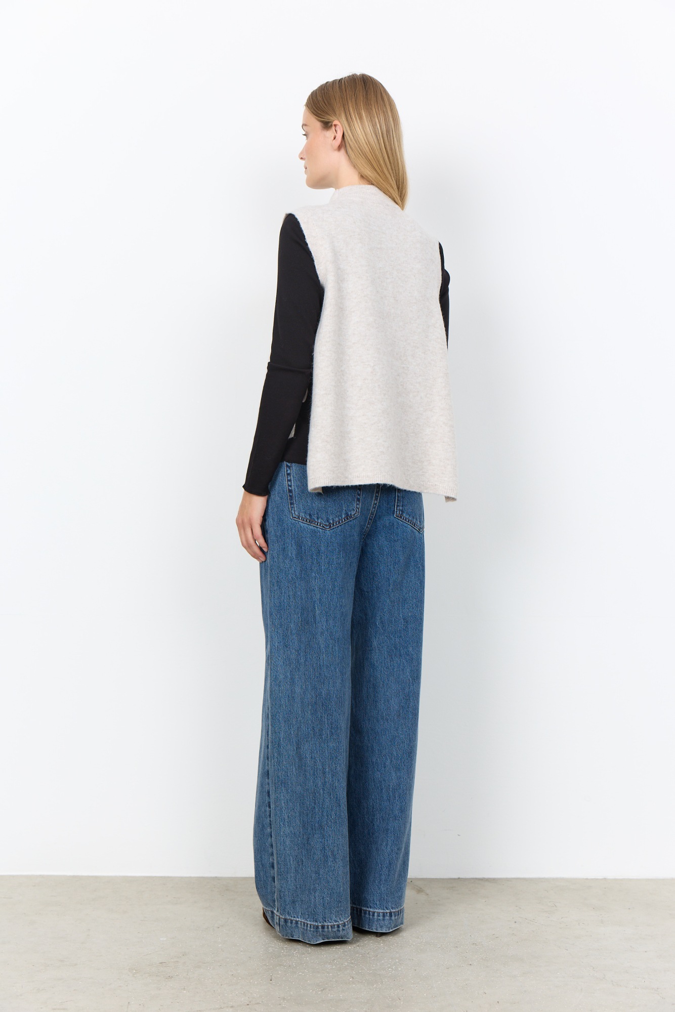 soyaconcept Pull-over »SC-ORLEAN 16« Matière mixte, laçage latéral