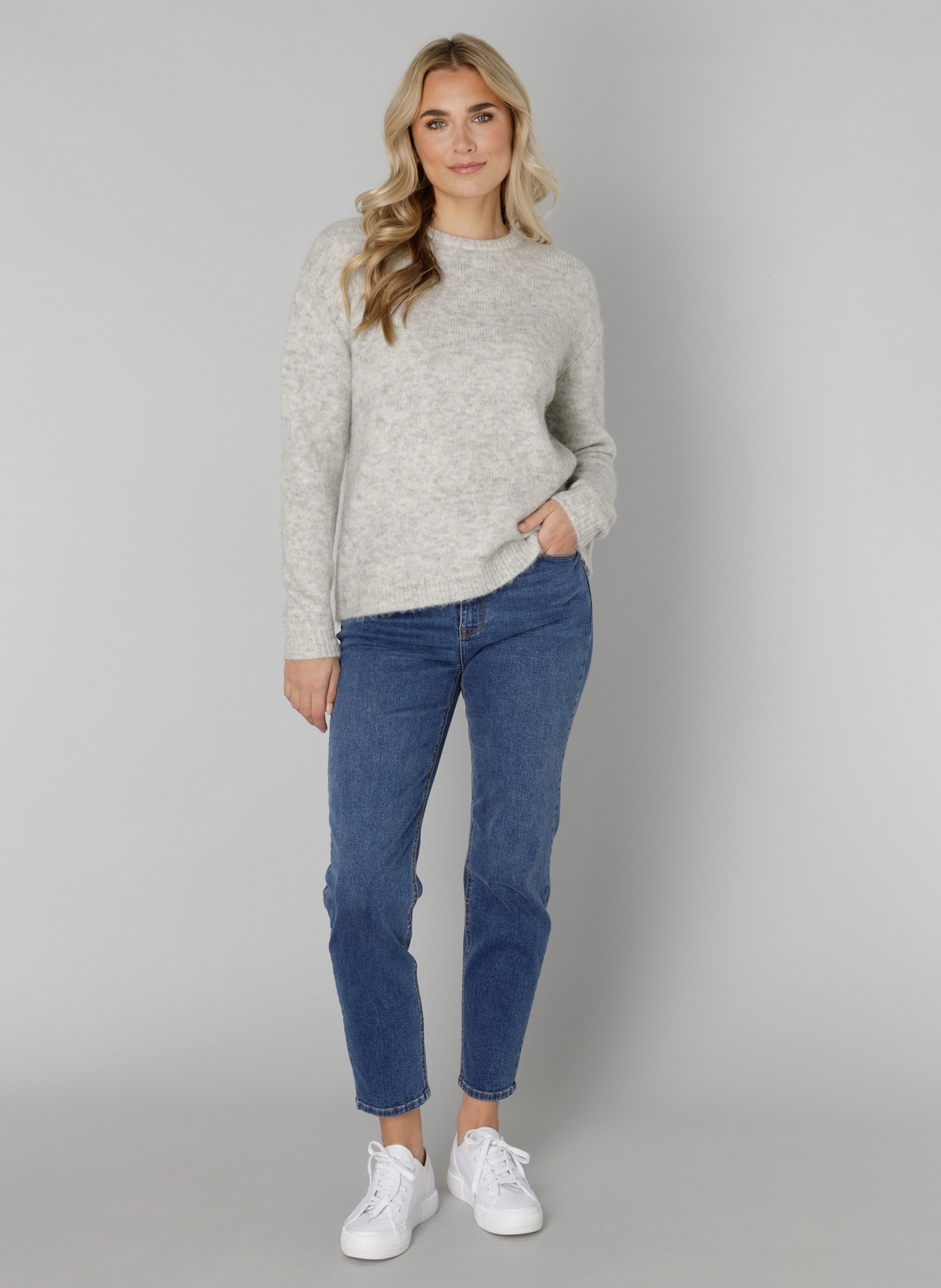 Base Level Pull en tricot »Yana« mit Wolle