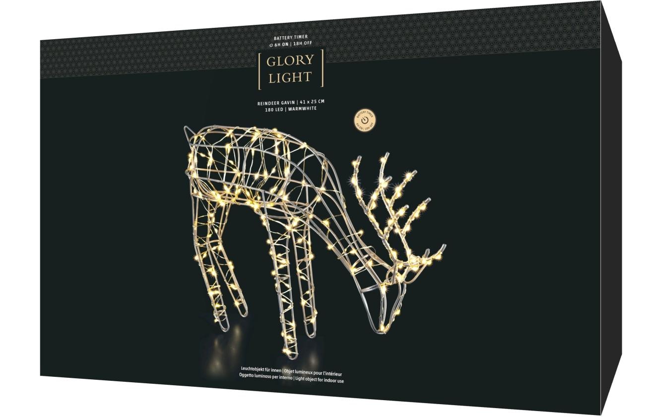 STT LED Dekofigur »Rentier Gavin 180 LED« Warmweiss