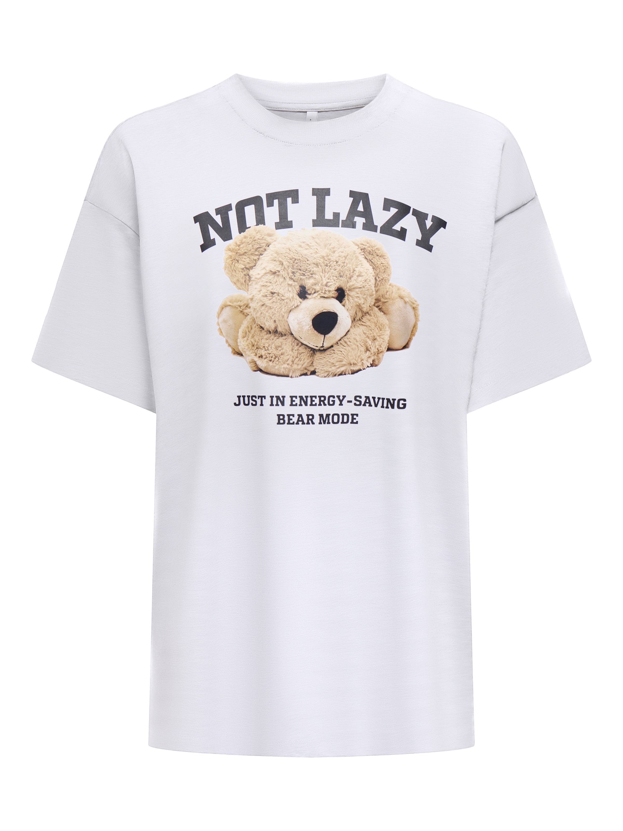 ONLY Kurzarmshirt »ONLVIVVI LIFE S/S LOVELY TOP JRS« Baumwolle, regular fit, Rundhals