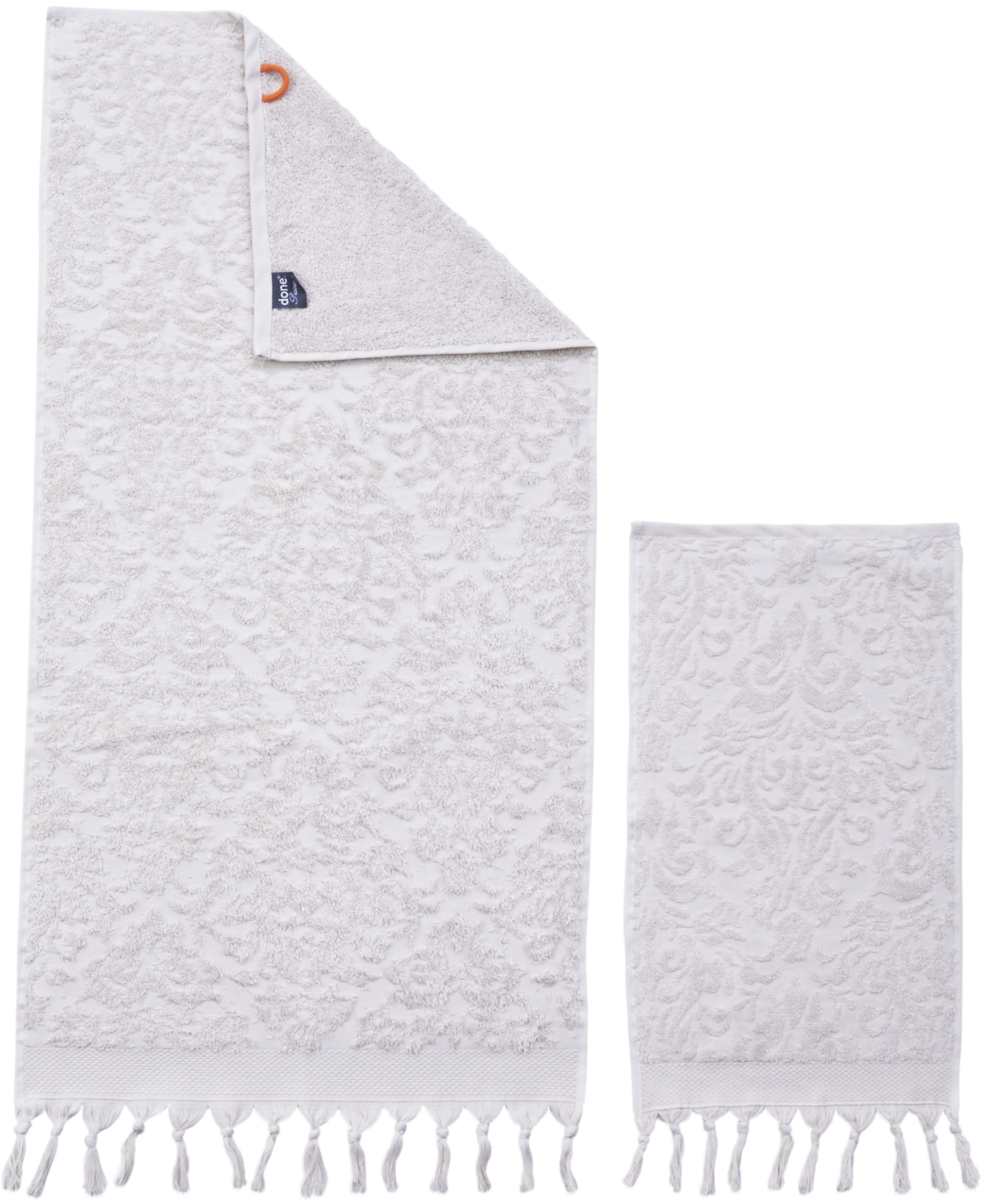 done.® Set de serviettes »Provence Ornaments 2 Gästetücher (30x50 cm), 2 Handtücher (50x100 cm)« Uni Farben, Ornamente, in verschiedenen Set Varianten erhältlich
