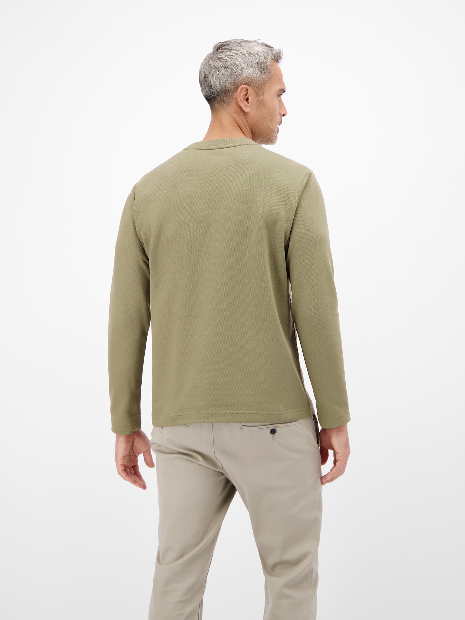 LERROS Langarmshirt mit Rundhals und Brusttasche